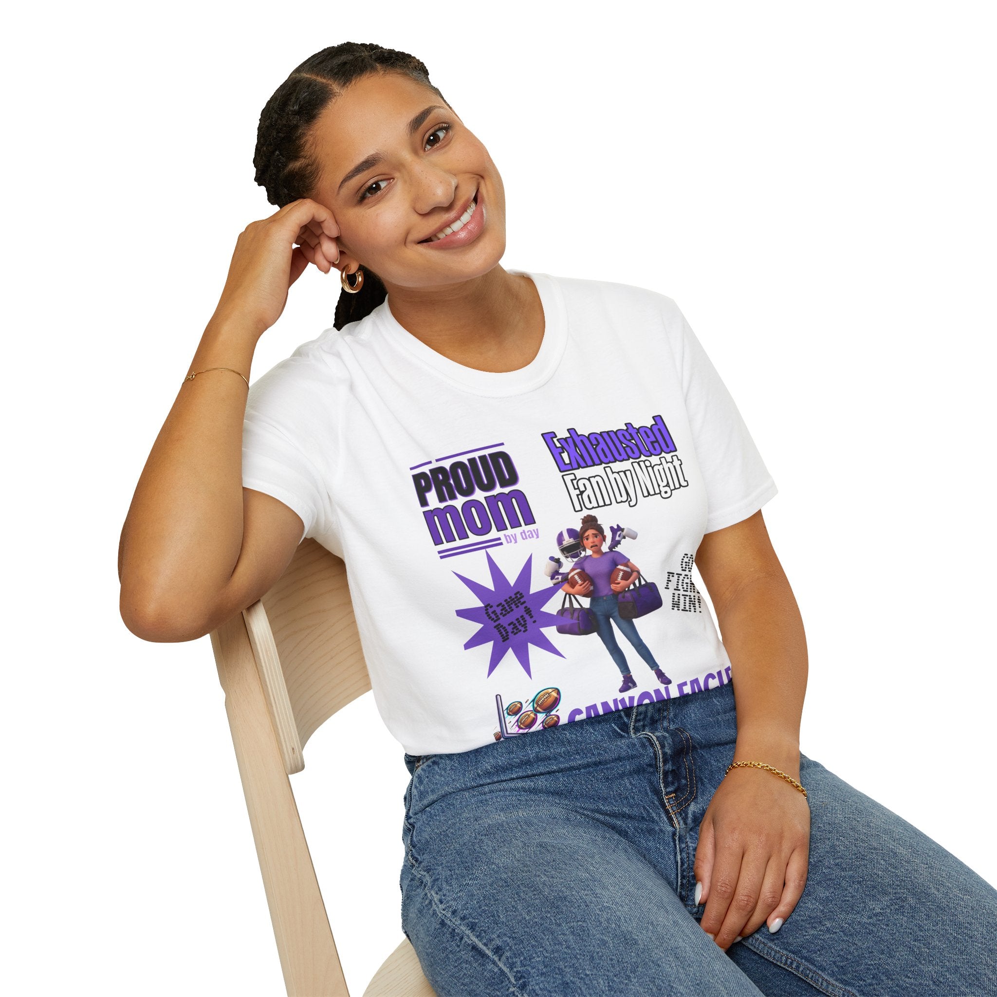 Proud Mom by Day, Exhausted Fan by Night T-Shirt