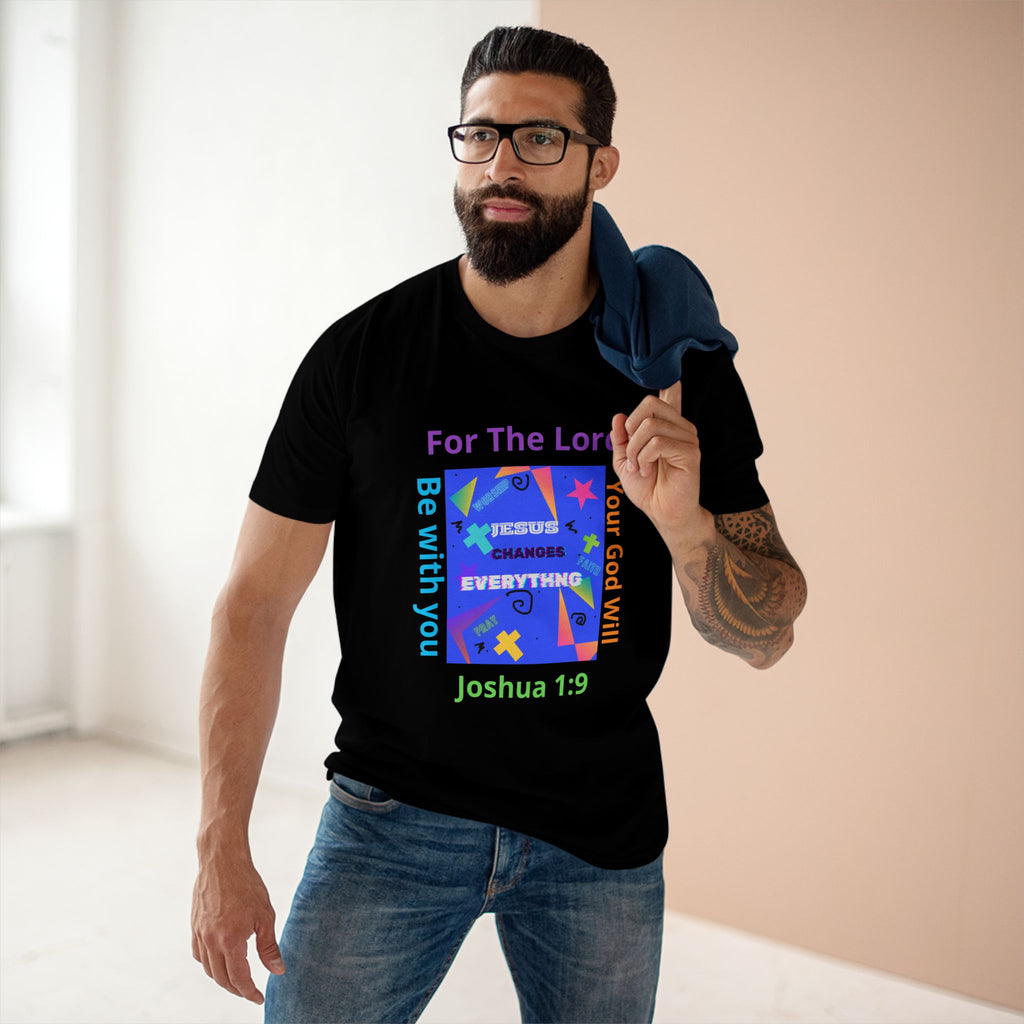 Joshua 1:9 Christian T-Shirt — "Be Strong & Courageous" Faith Tee