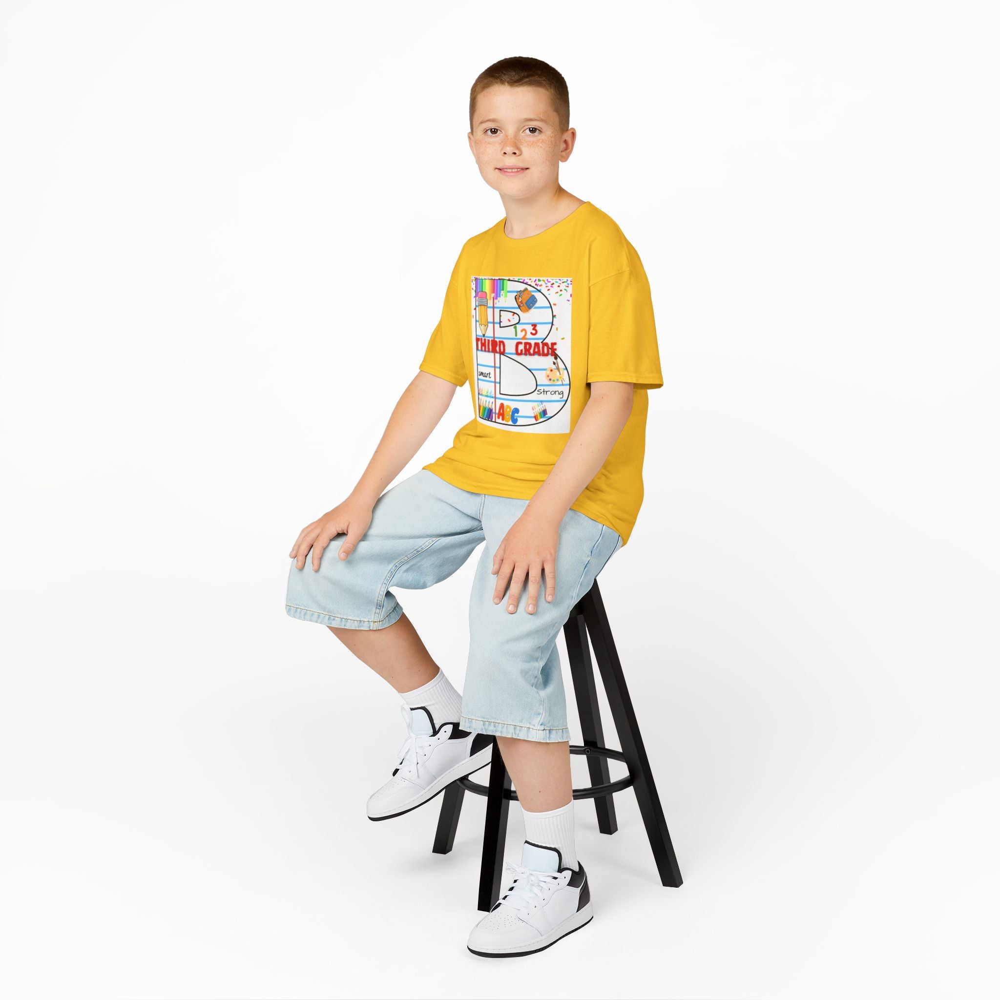 Third Grade ABCs Kids T‑Shirt — 'Be Bold Be You' Back-to-School Tee