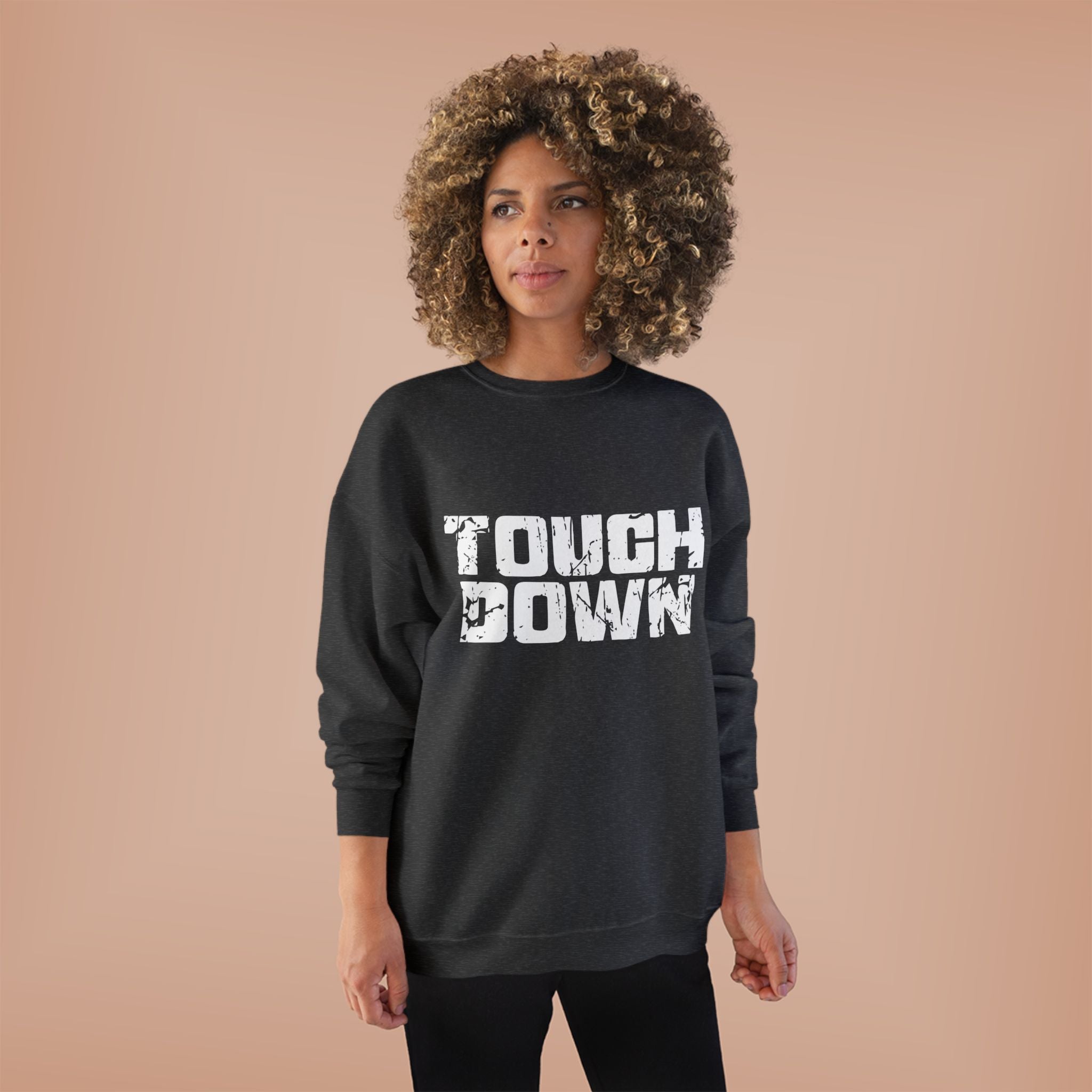 Touchdown Crewneck Sweatshirt - Vintage Football Game Day Pullover