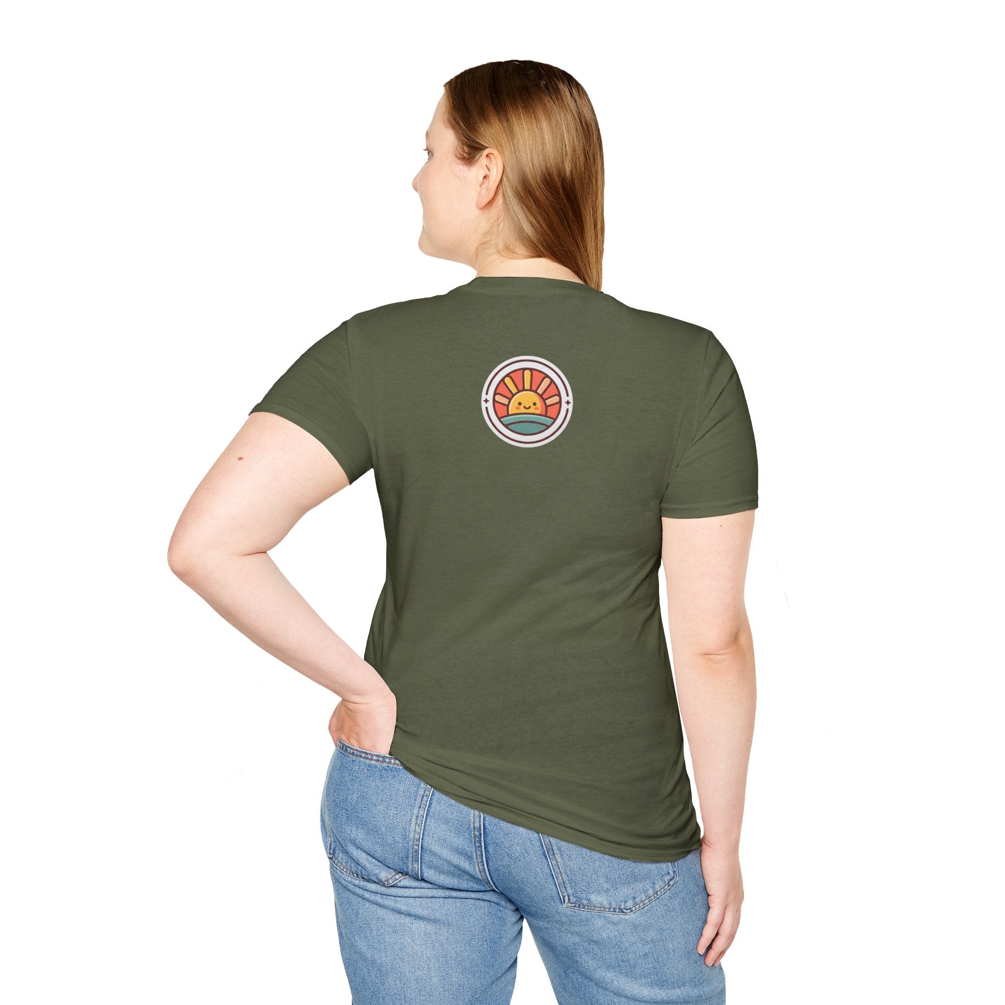 T-Shirt — "Grace Got Me Glowing" Christian Retro Sunrise Faith Tee