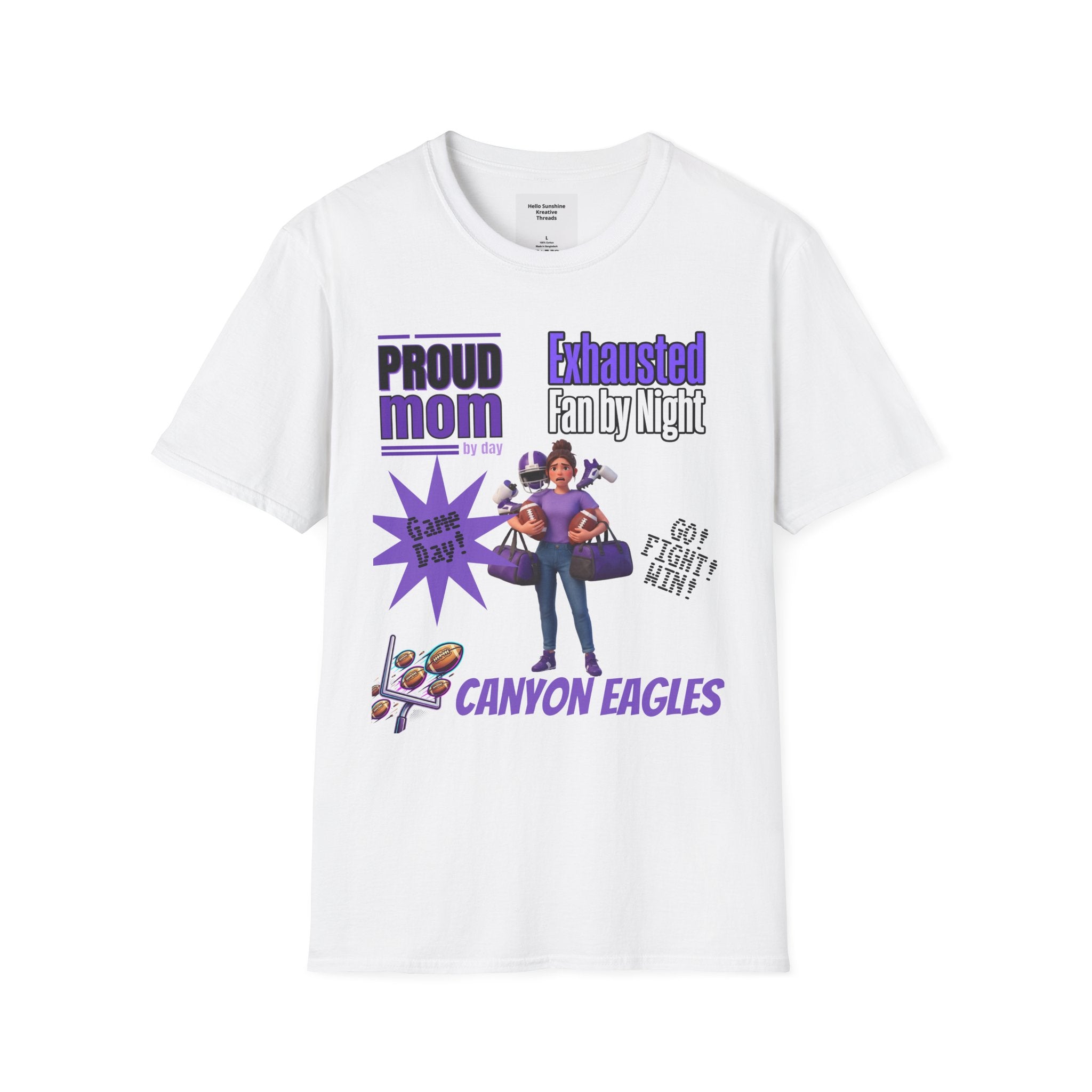 Proud Mom by Day, Exhausted Fan by Night T-Shirt