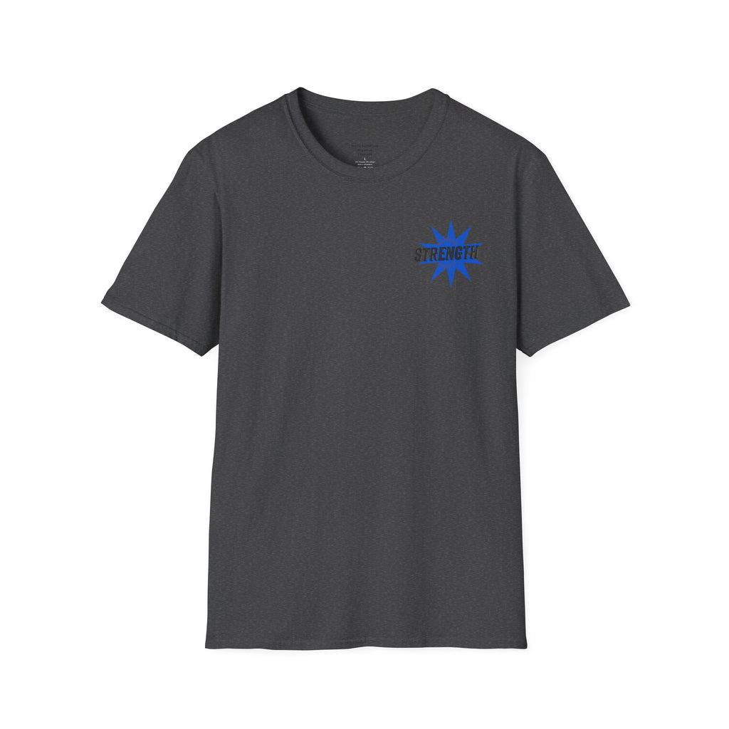 Strength "You Can Do It" T-Shirt — Minimal Blue Logo Tee