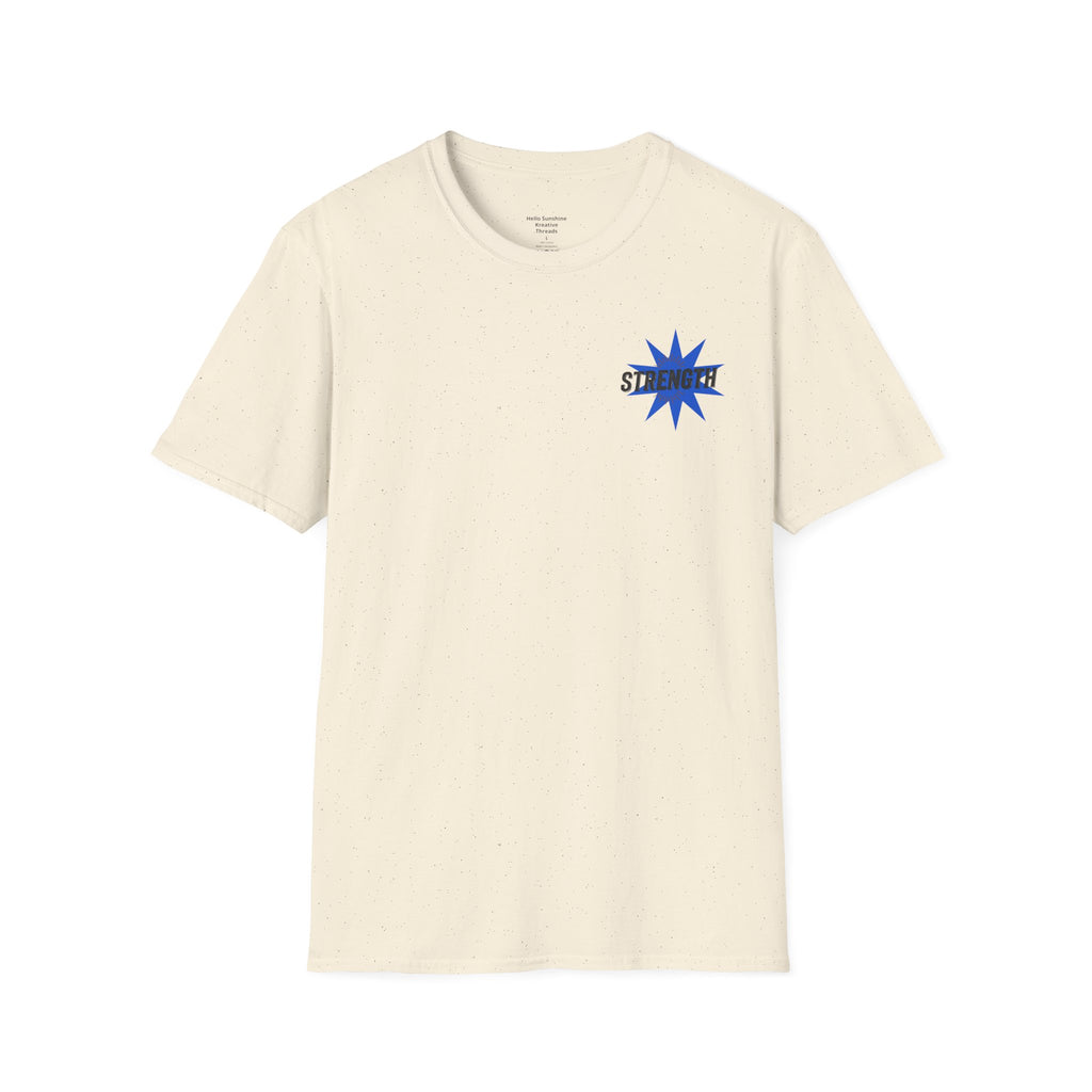 Strength "You Can Do It" T-Shirt — Minimal Blue Logo Tee