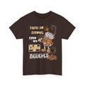 Coffee Believer T‑Shirt — Faith So Strong Even My Coffee Believes