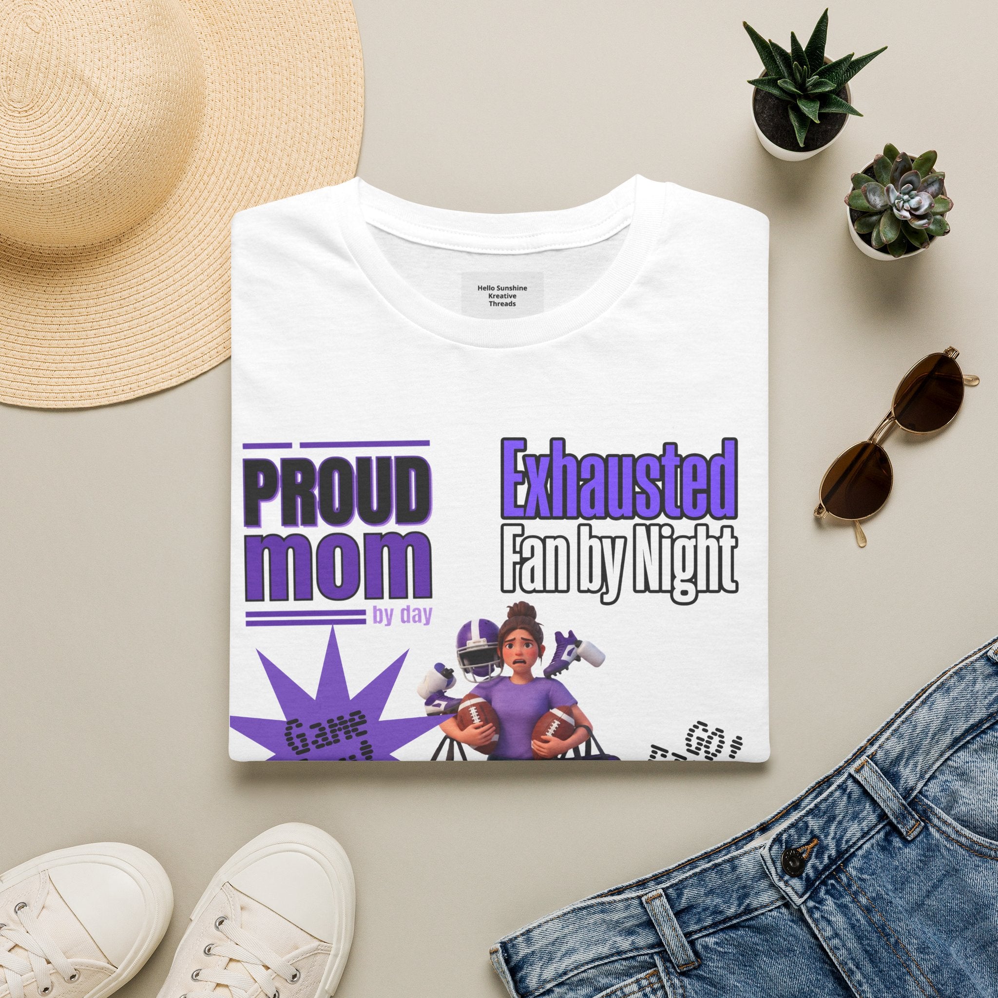 Proud Mom by Day, Exhausted Fan by Night T-Shirt
