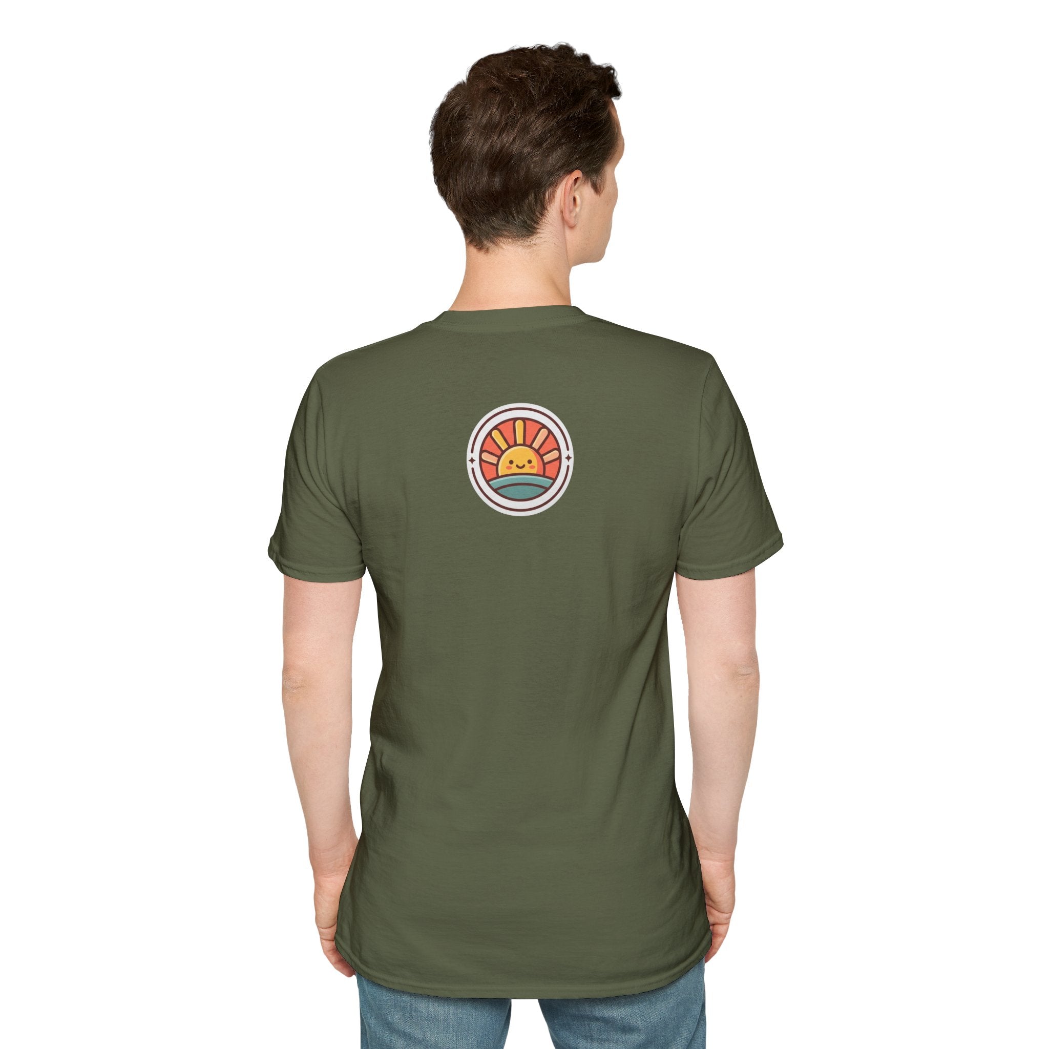 T-Shirt — "Grace Got Me Glowing" Christian Retro Sunrise Faith Tee