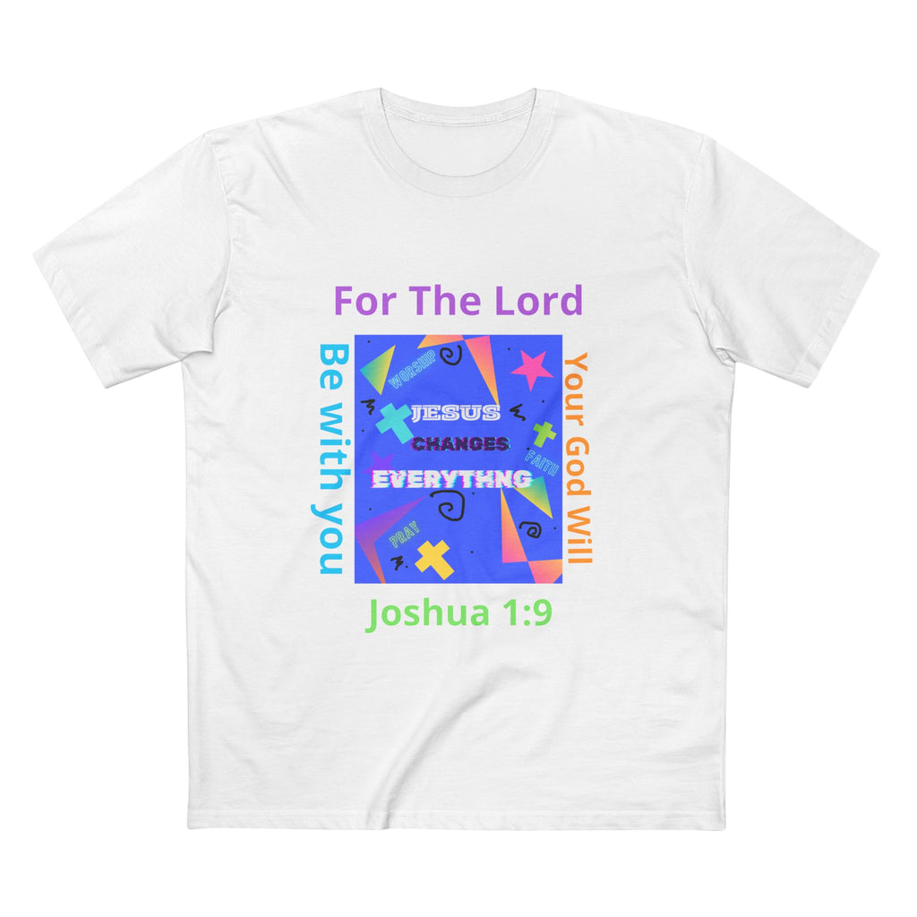 Joshua 1:9 Christian T-Shirt — "Be Strong & Courageous" Faith Tee