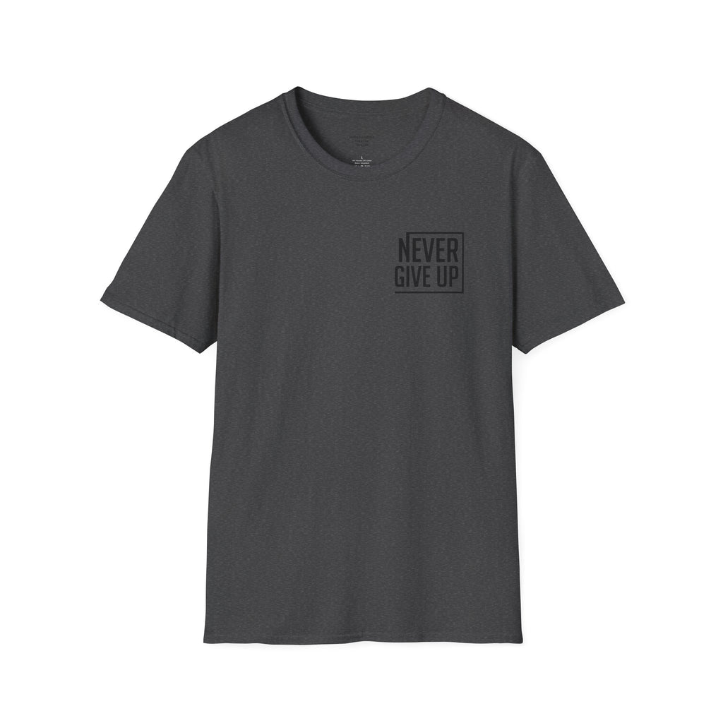 Never Give Up T-Shirt — Minimal Motivational Tee