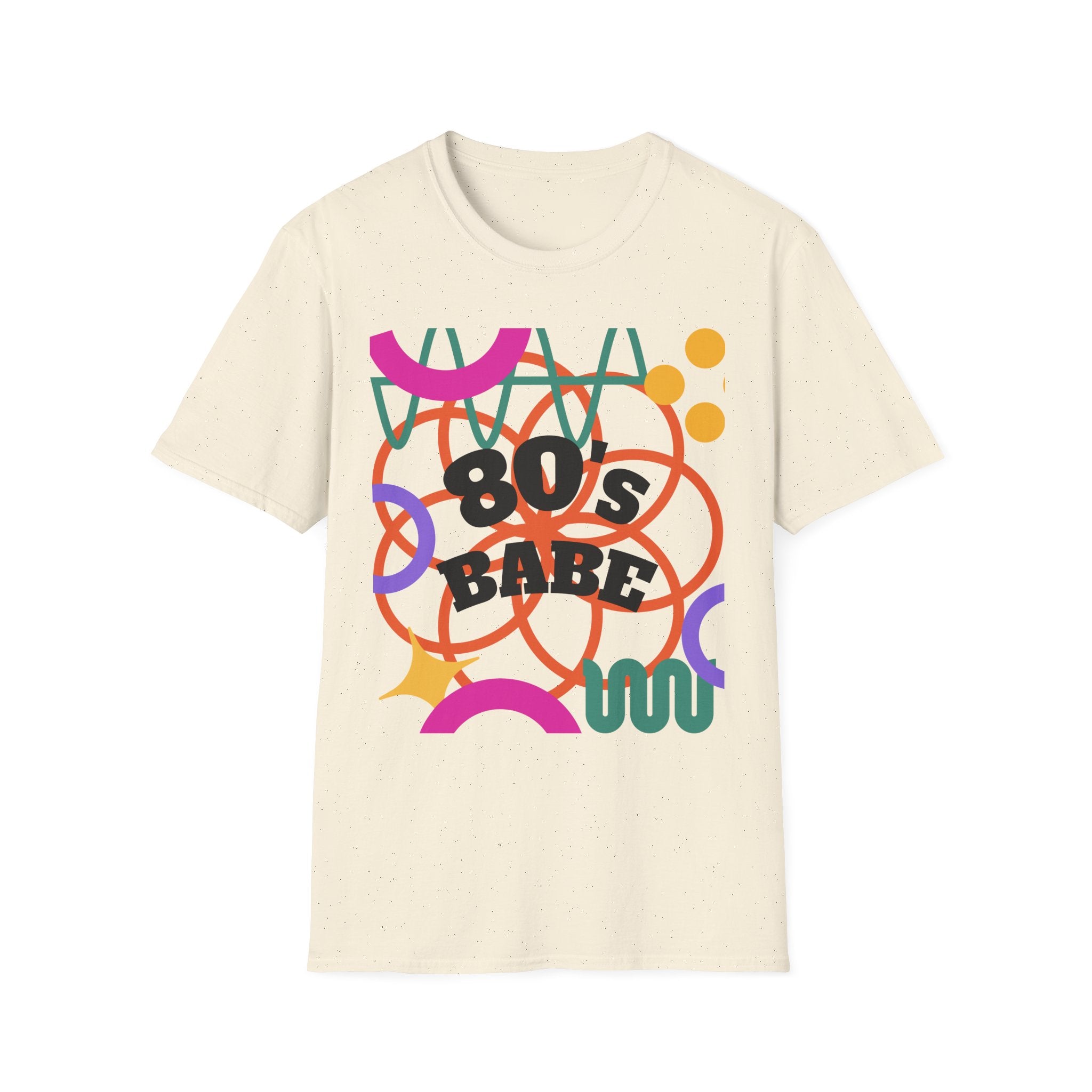 80s Babe T-Shirt — Retro Neon 1980s Graphic Tee