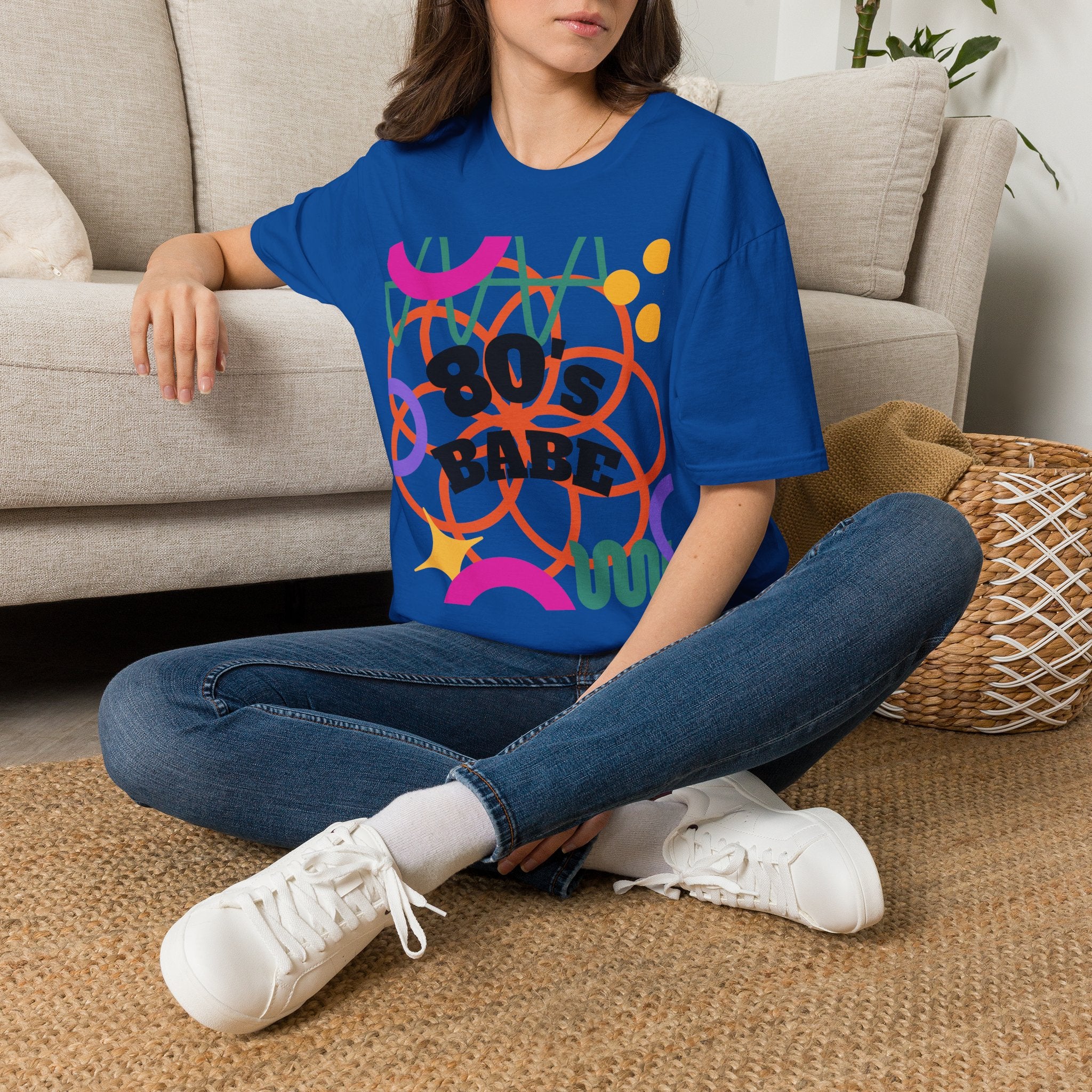80s Babe T-Shirt — Retro Neon 1980s Graphic Tee