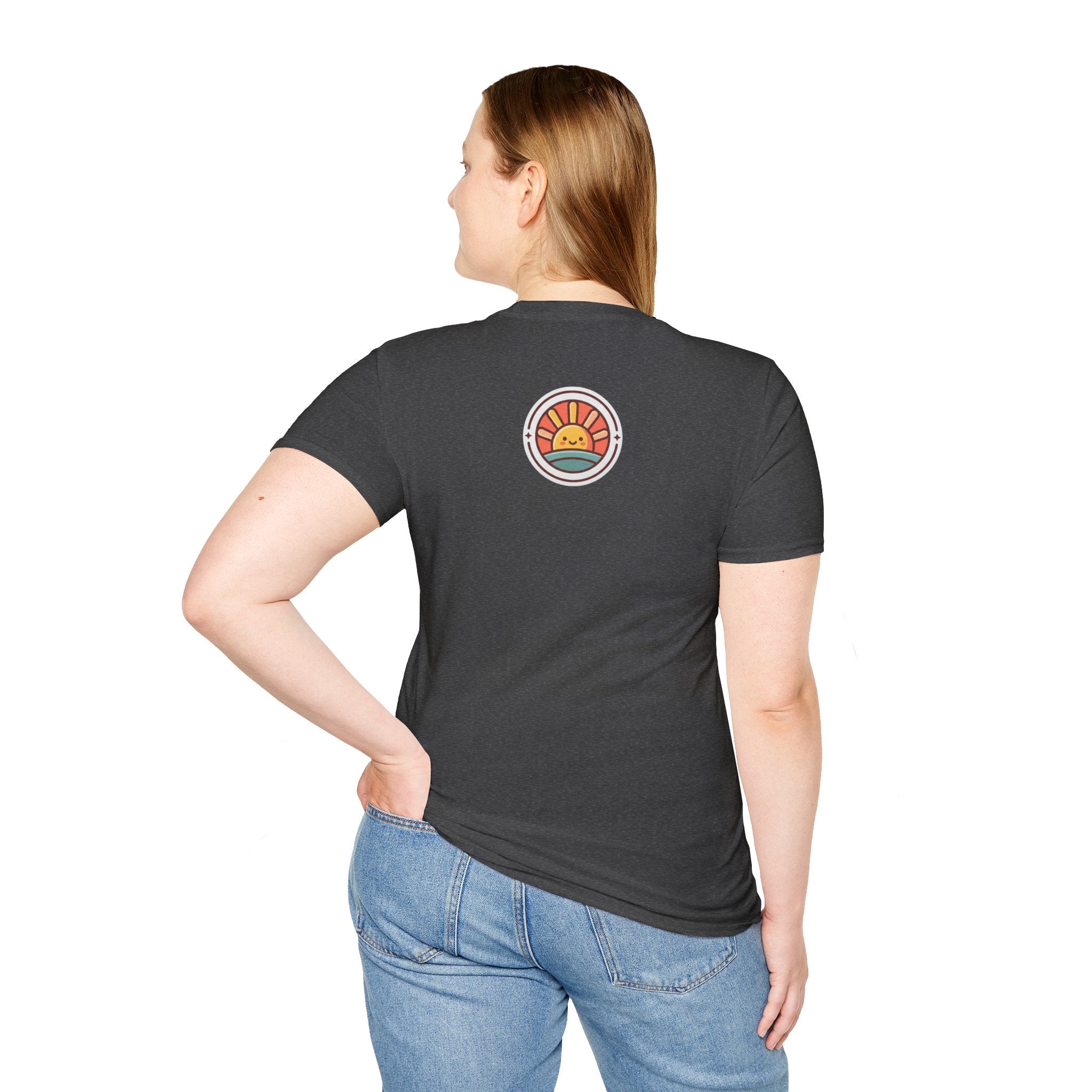 T-Shirt — "Grace Got Me Glowing" Christian Retro Sunrise Faith Tee