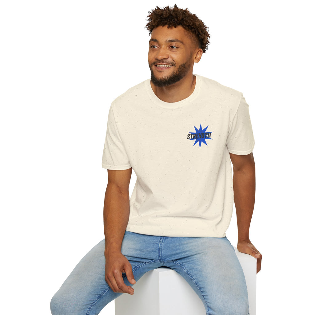 Strength "You Can Do It" T-Shirt — Minimal Blue Logo Tee