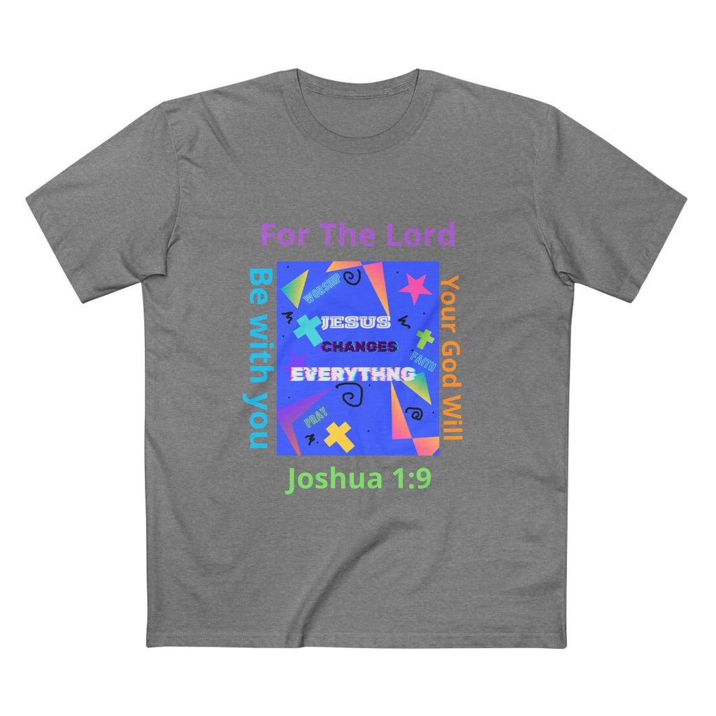 Joshua 1:9 Christian T-Shirt — "Be Strong & Courageous" Faith Tee