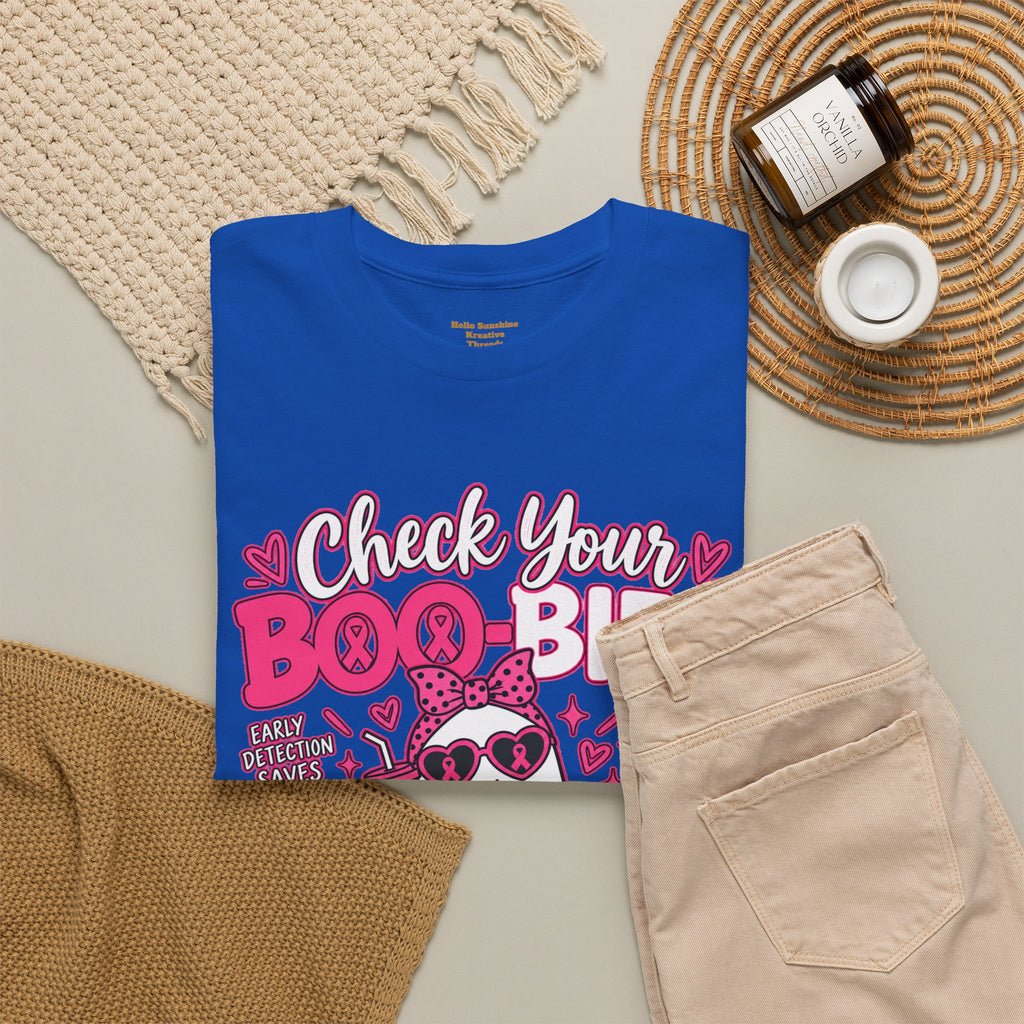Check Your Boo-bies Tee — Breast Cancer Awareness Ghost Graphic T-Shirt