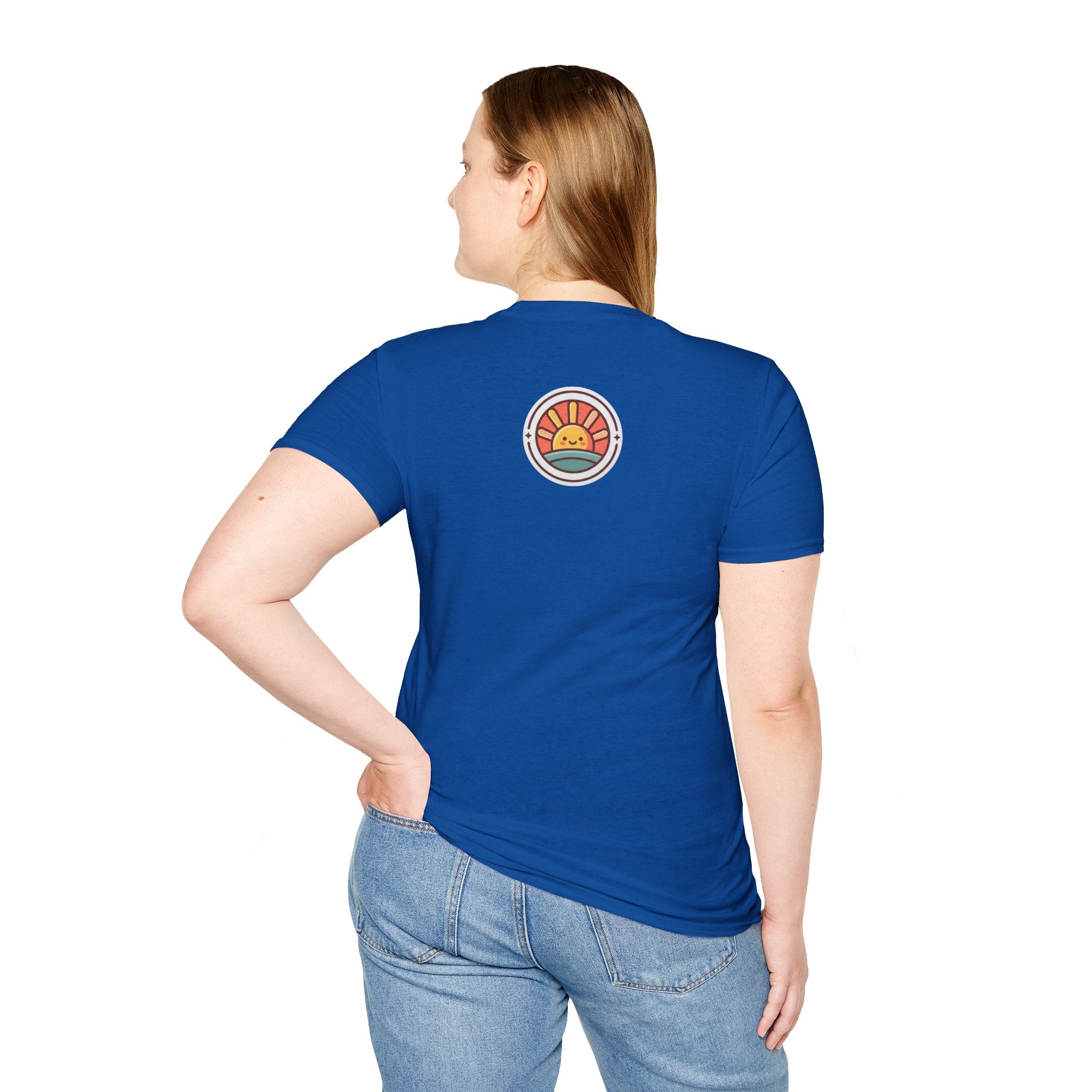 T-Shirt — "Grace Got Me Glowing" Christian Retro Sunrise Faith Tee