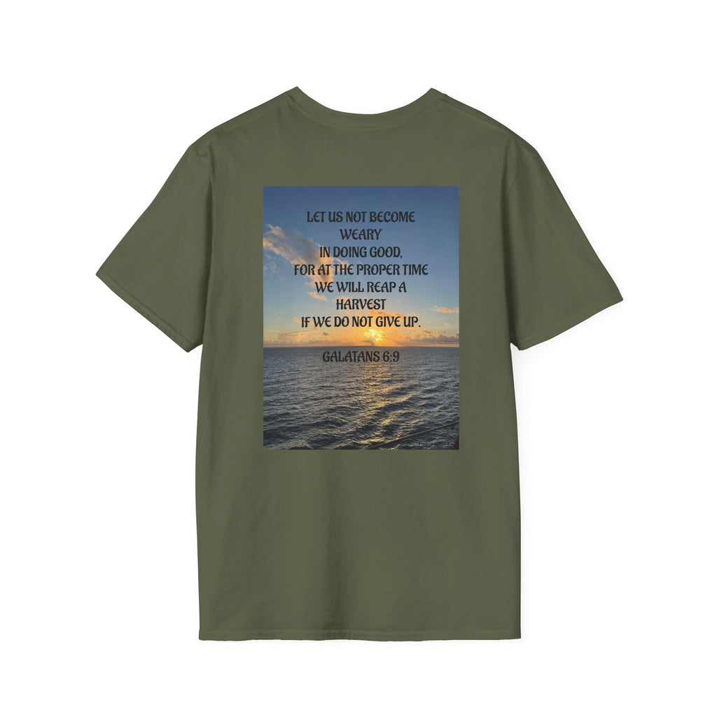 Never Give Up T-Shirt — Minimal Motivational Tee