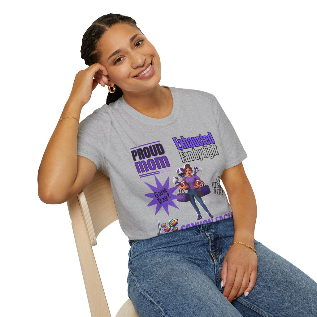 Proud Mom by Day, Exhausted Fan by Night T-Shirt