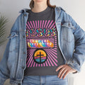 Jesus Changes Everything T-Shirt — Retro Rainbow Christian Faith Tee