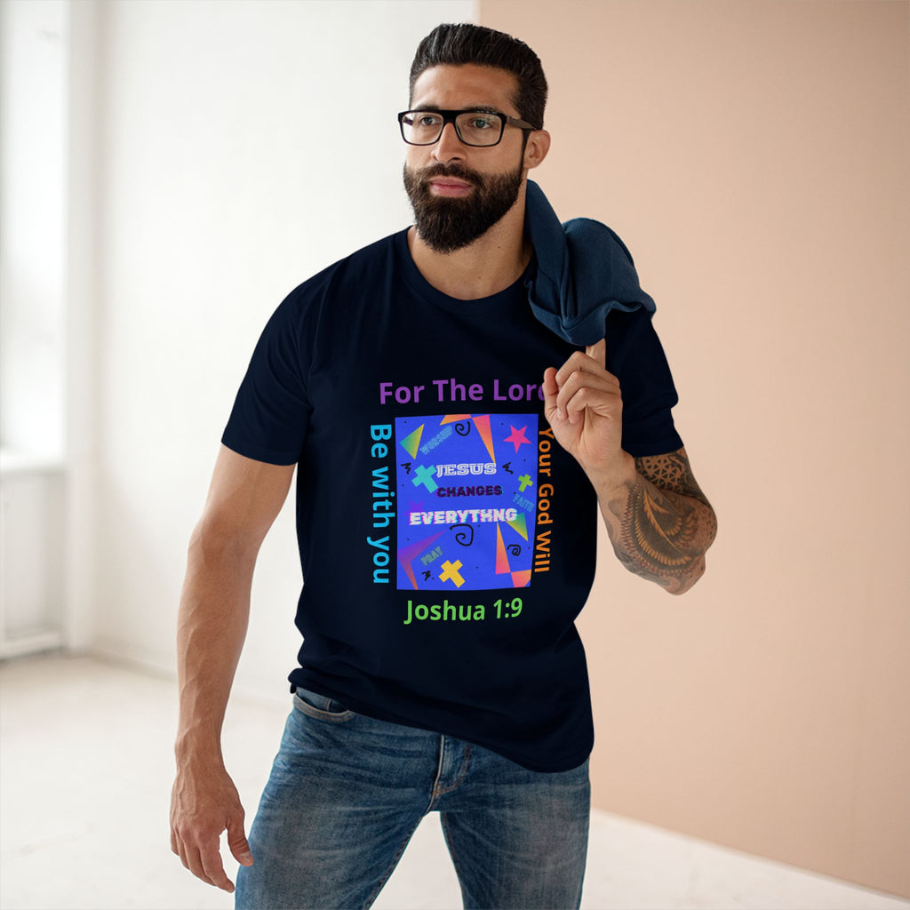 Joshua 1:9 Christian T-Shirt — "Be Strong & Courageous" Faith Tee