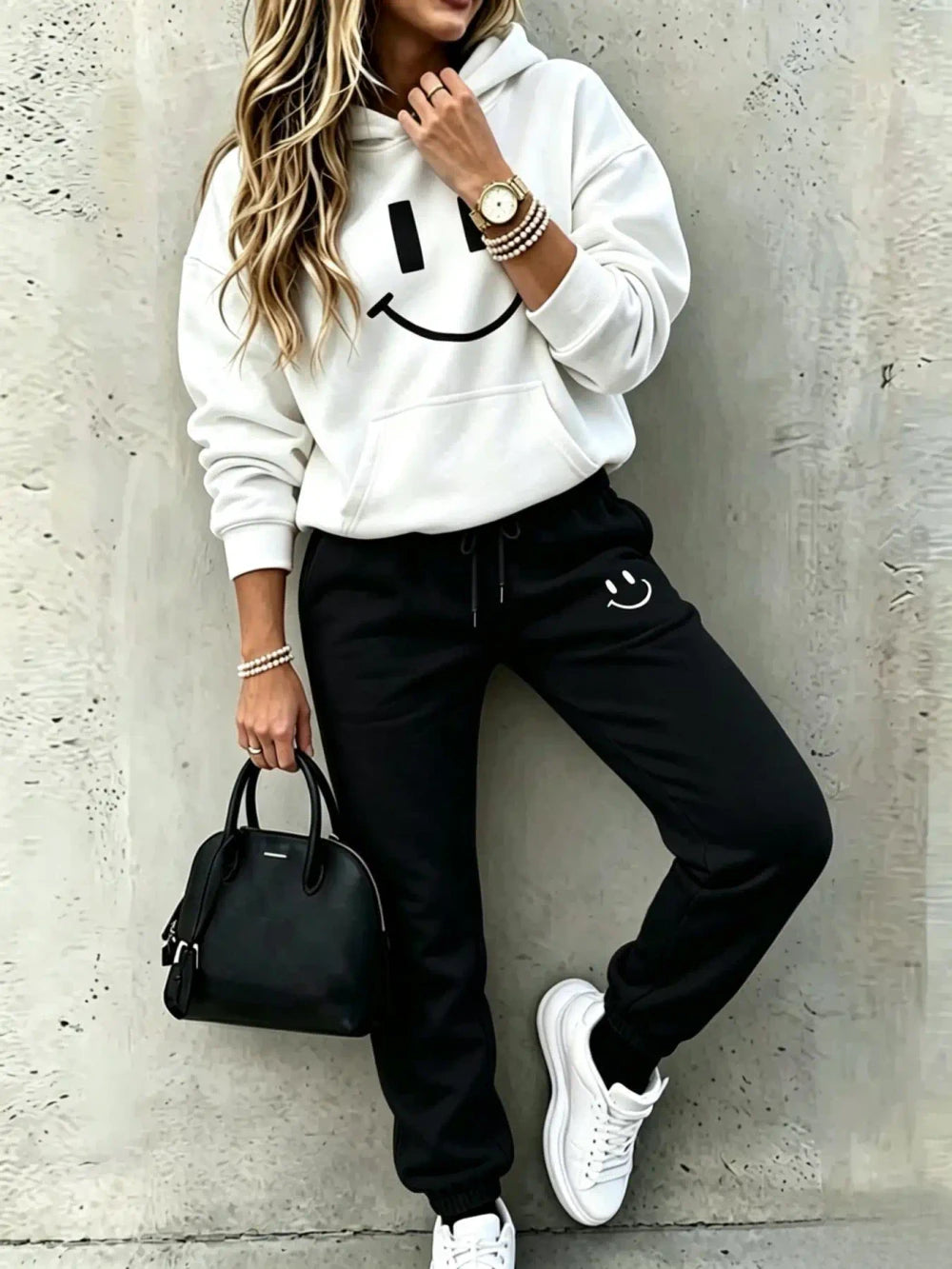 Smile Face Loungewear Set