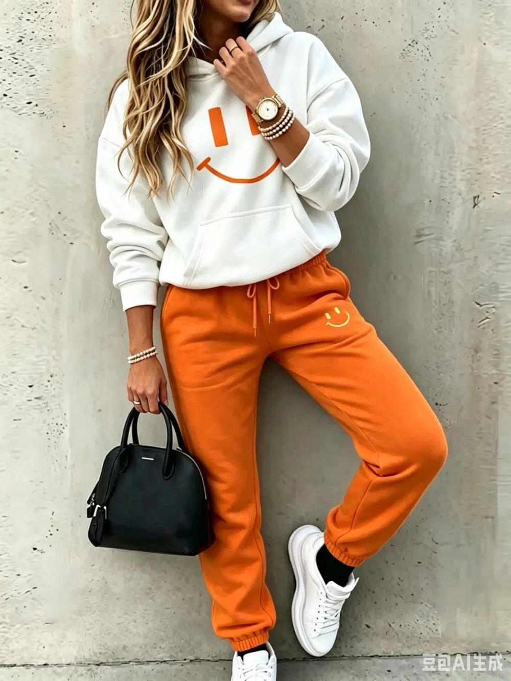 Smile Face Loungewear Set