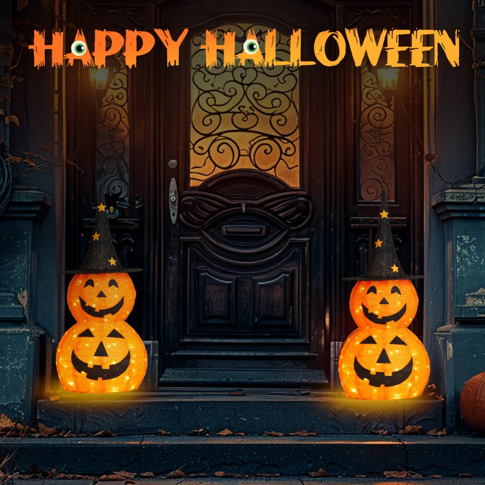 Pumpkin Lighted Collapsible Decoration