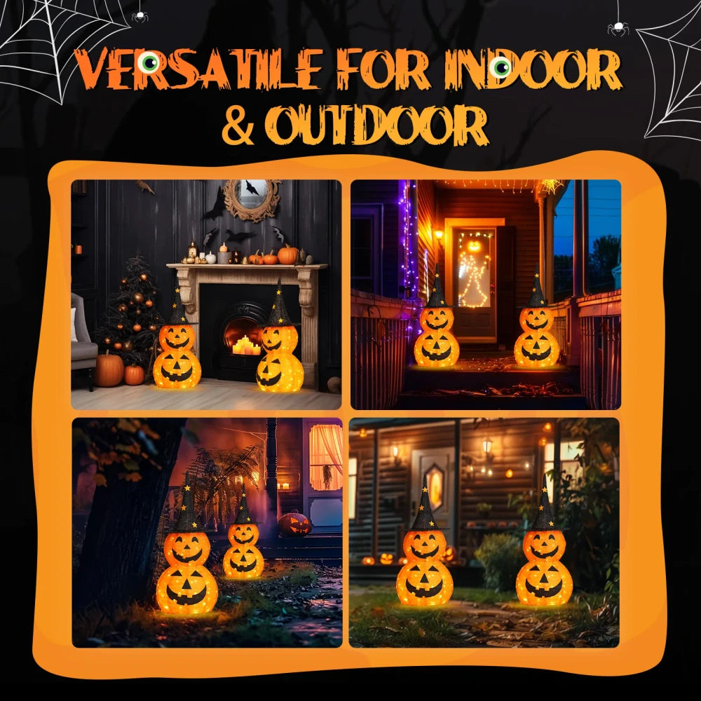 Pumpkin Lighted Collapsible Decoration