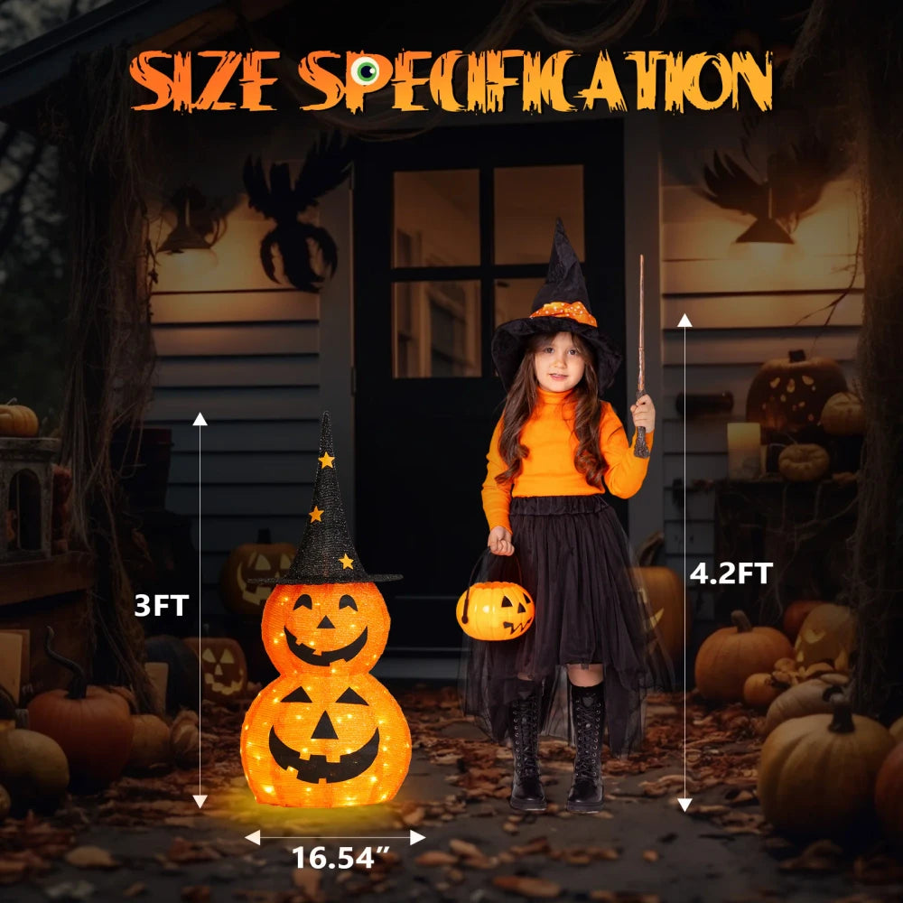 Pumpkin Lighted Collapsible Decoration
