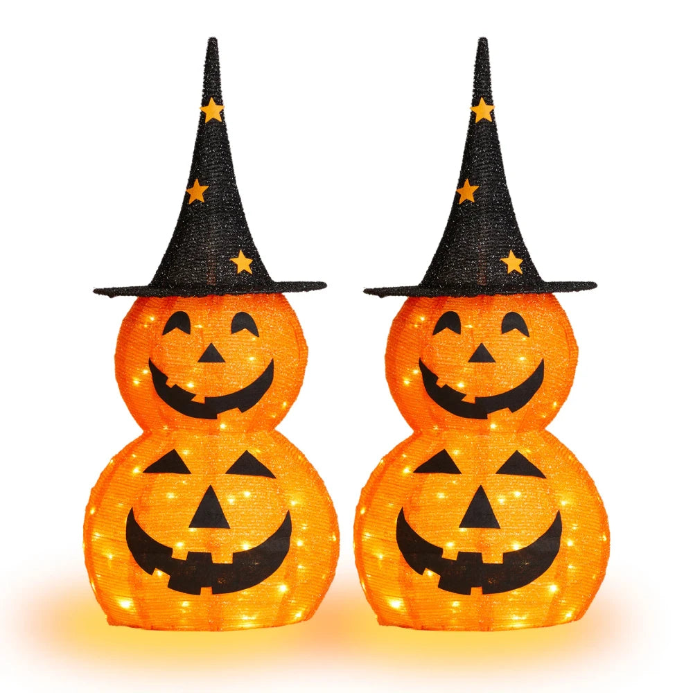Pumpkin Lighted Collapsible Decoration
