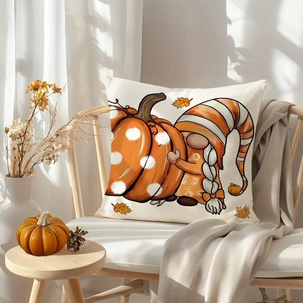 Pumpkin Throw Pillow Cover Set