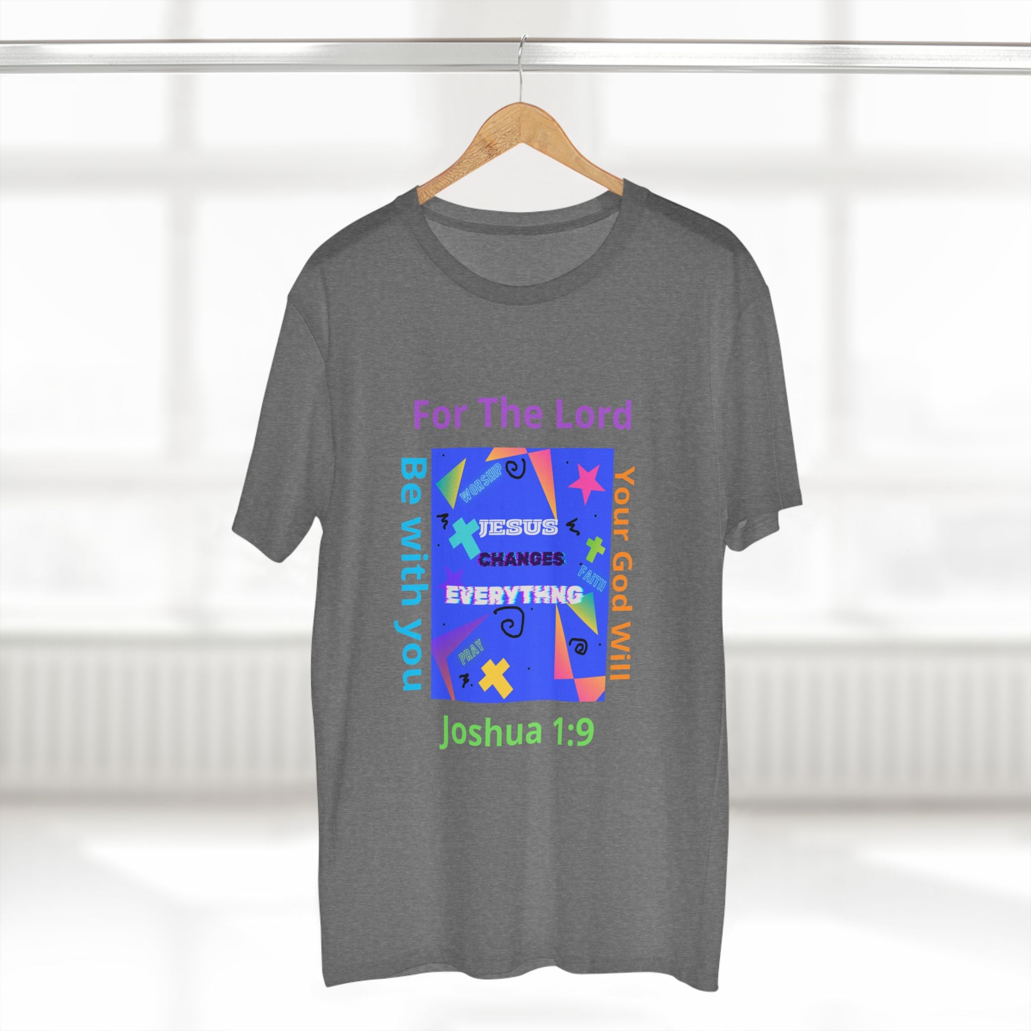 Joshua 1:9 Christian T-Shirt — "Be Strong & Courageous" Faith Tee