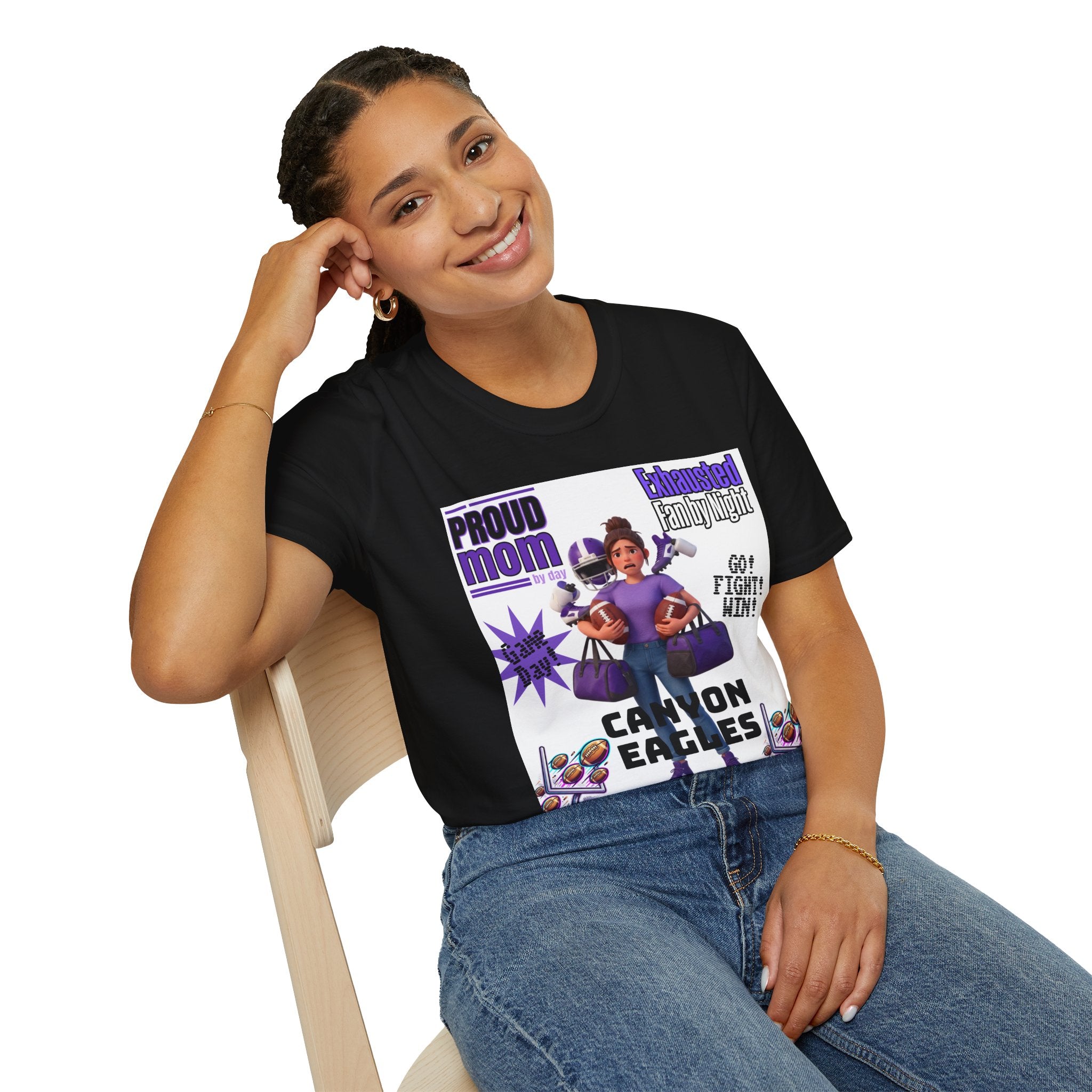 Proud Mom by Day, Exhausted Fan by Night T-Shirt