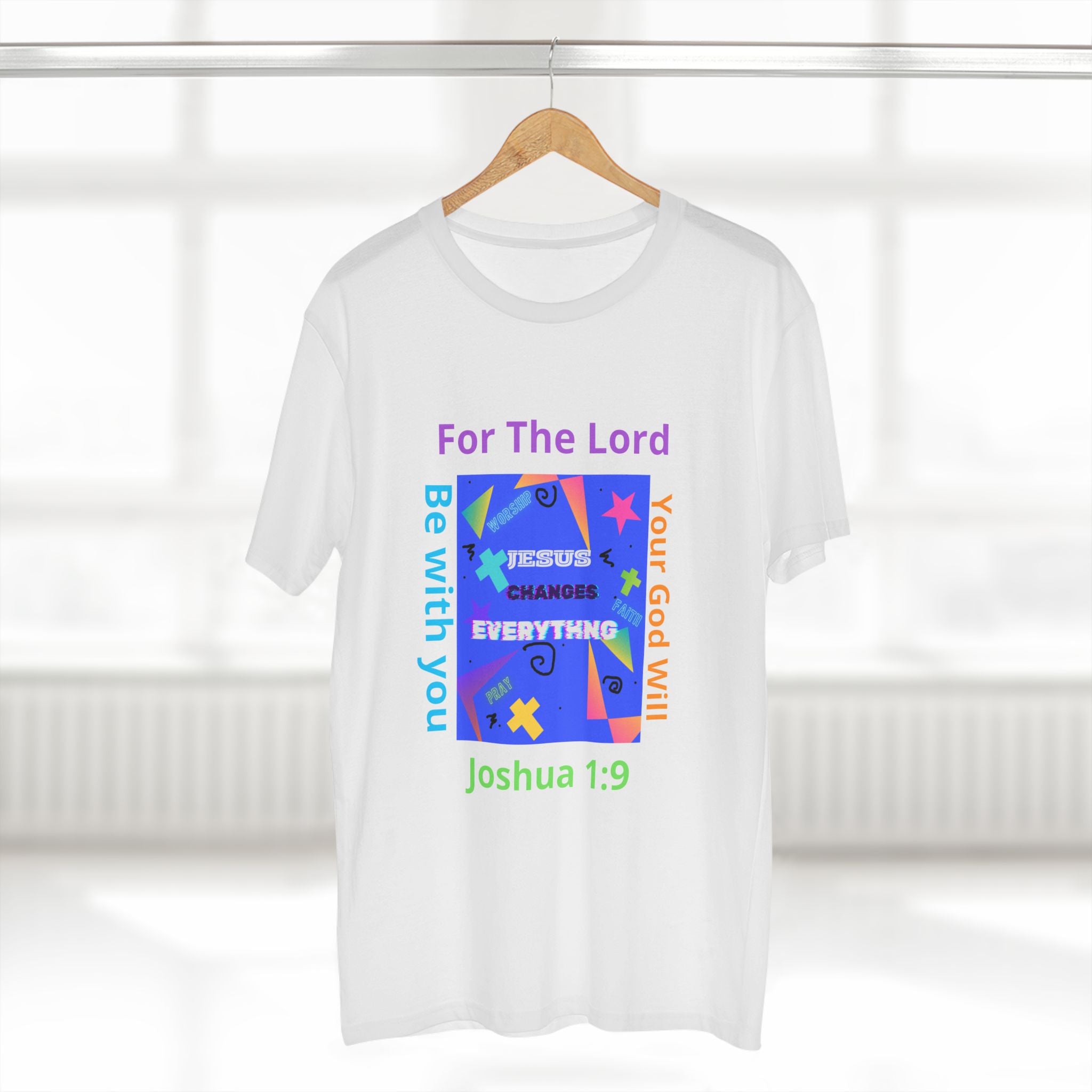 Joshua 1:9 Christian T-Shirt — "Be Strong & Courageous" Faith Tee