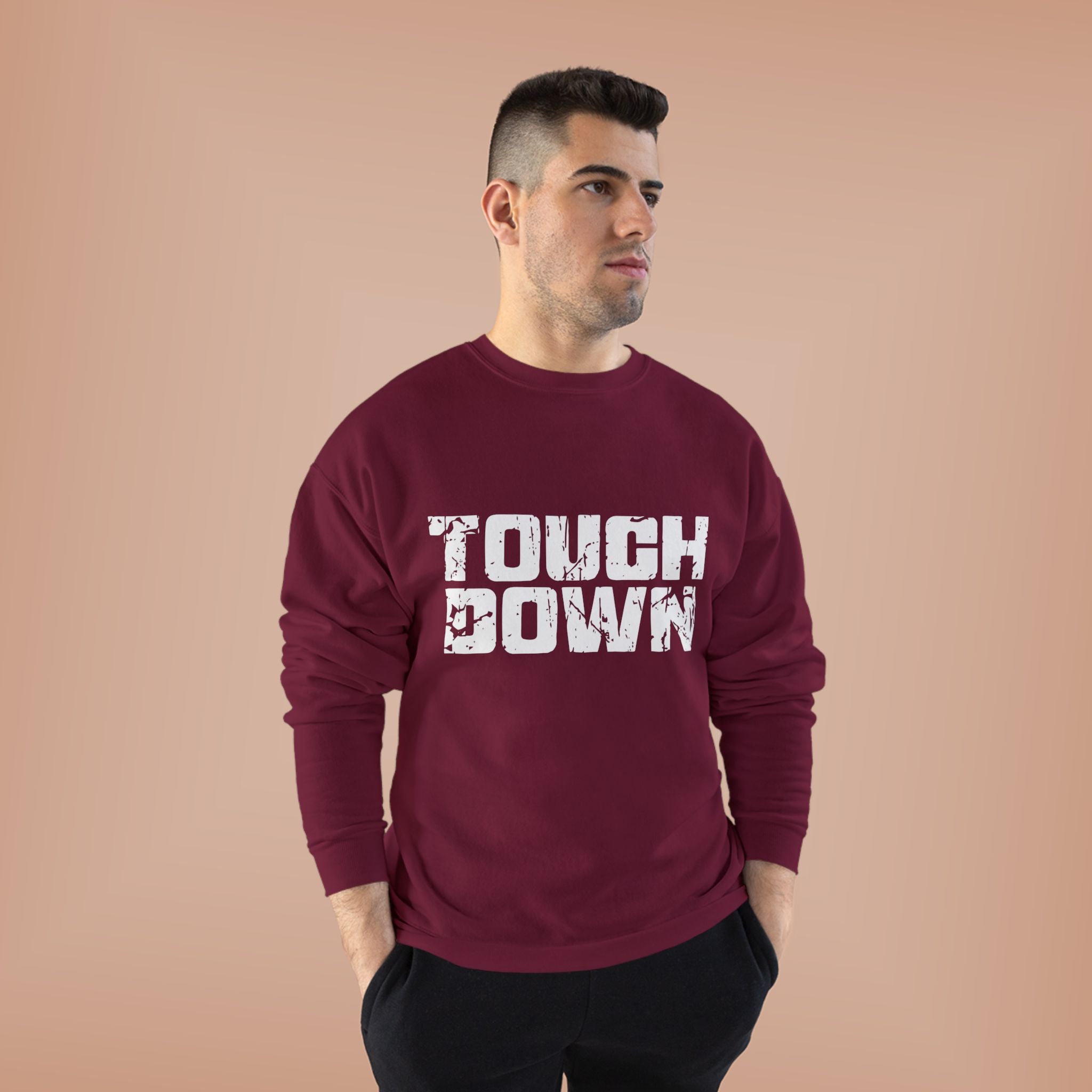 Touchdown Crewneck Sweatshirt - Vintage Football Game Day Pullover