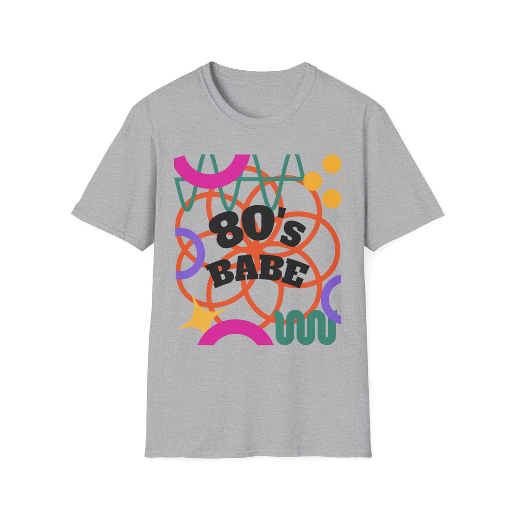 80s Babe T-Shirt — Retro Neon 1980s Graphic Tee