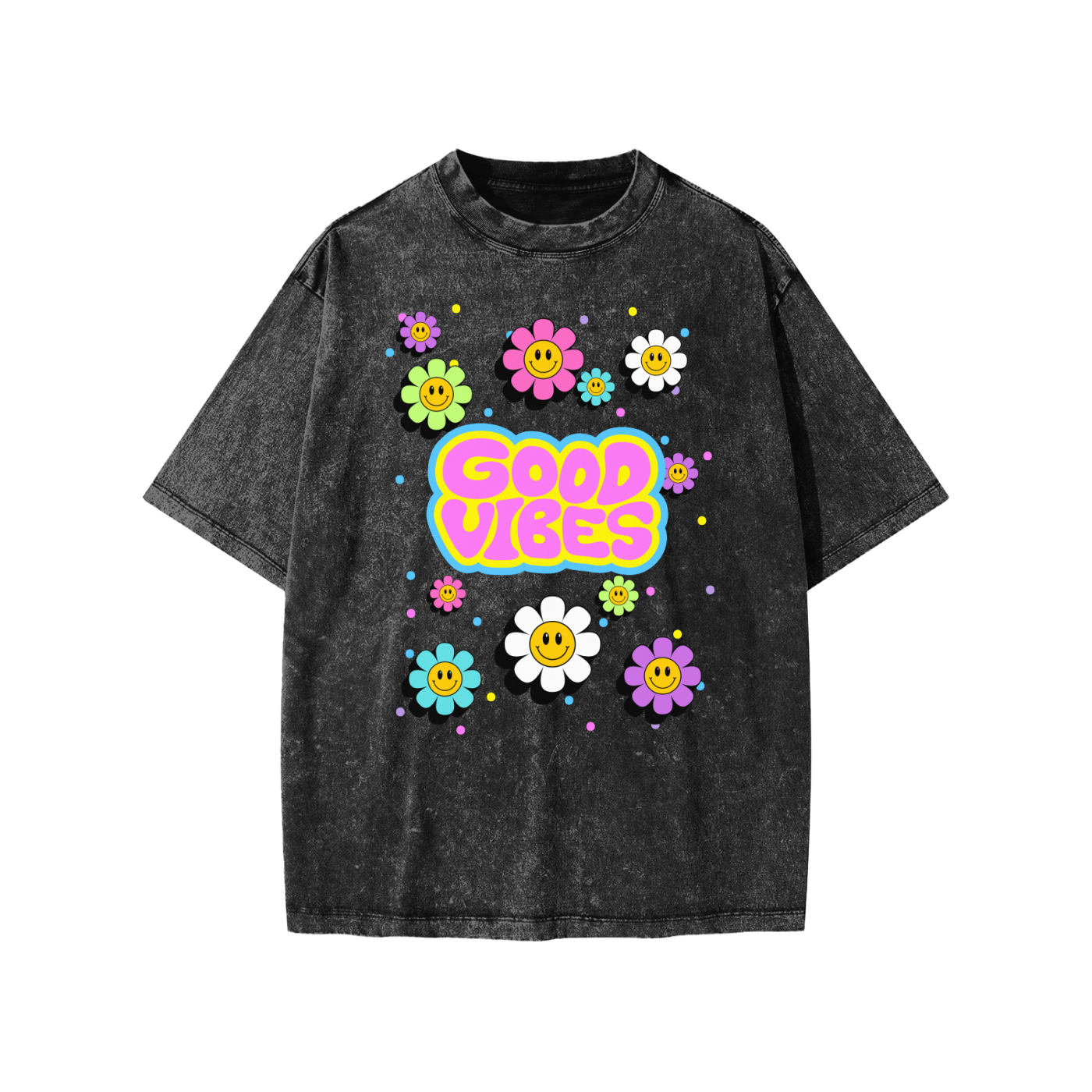 Good VIbes Kids Snow Washed Kids' T-Shirt