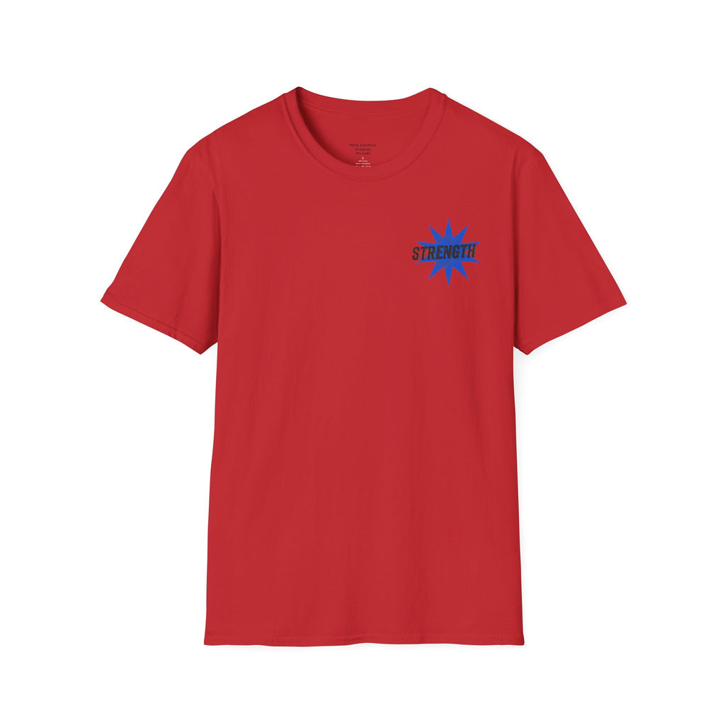 Strength "You Can Do It" T-Shirt — Minimal Blue Logo Tee