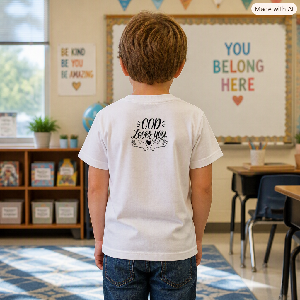 Kid’s  I Felt your Heart Solid Crewneck T-Shirt