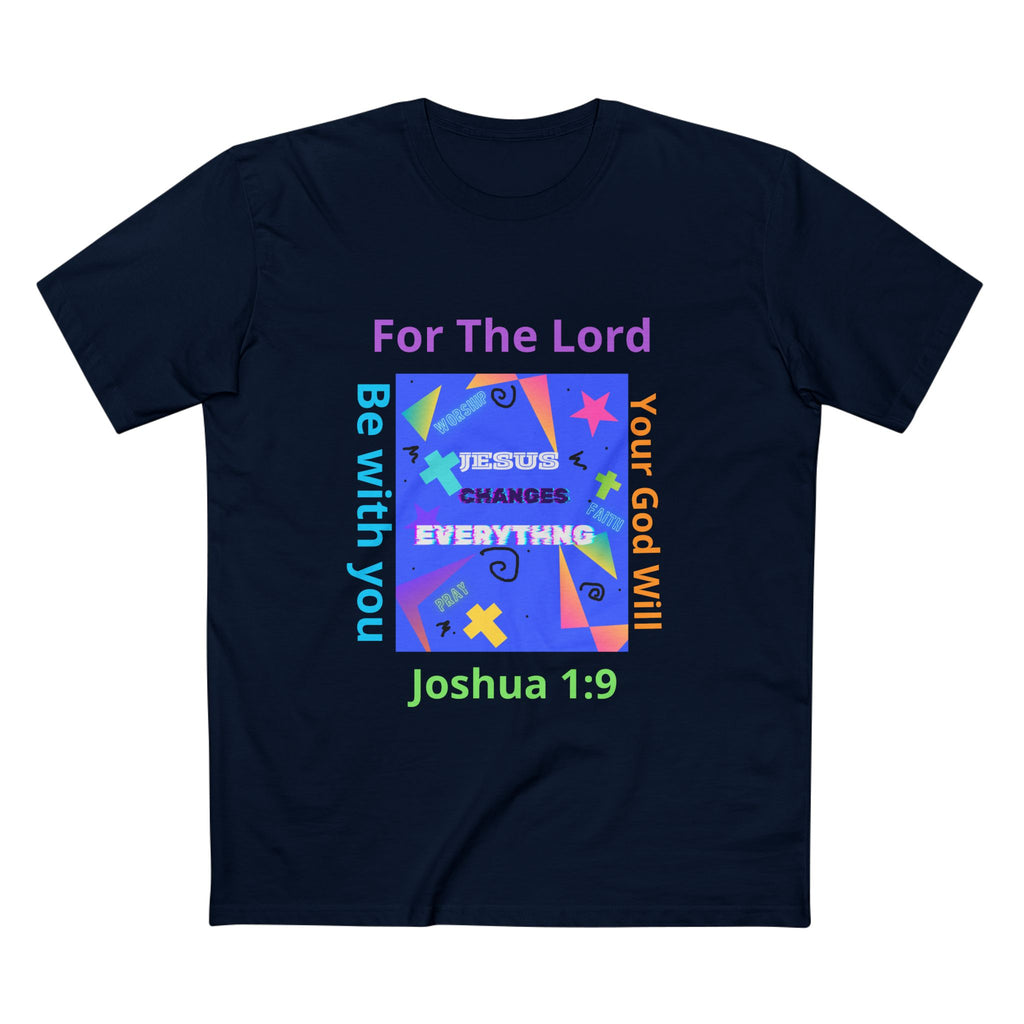 Joshua 1:9 Christian T-Shirt — "Be Strong & Courageous" Faith Tee