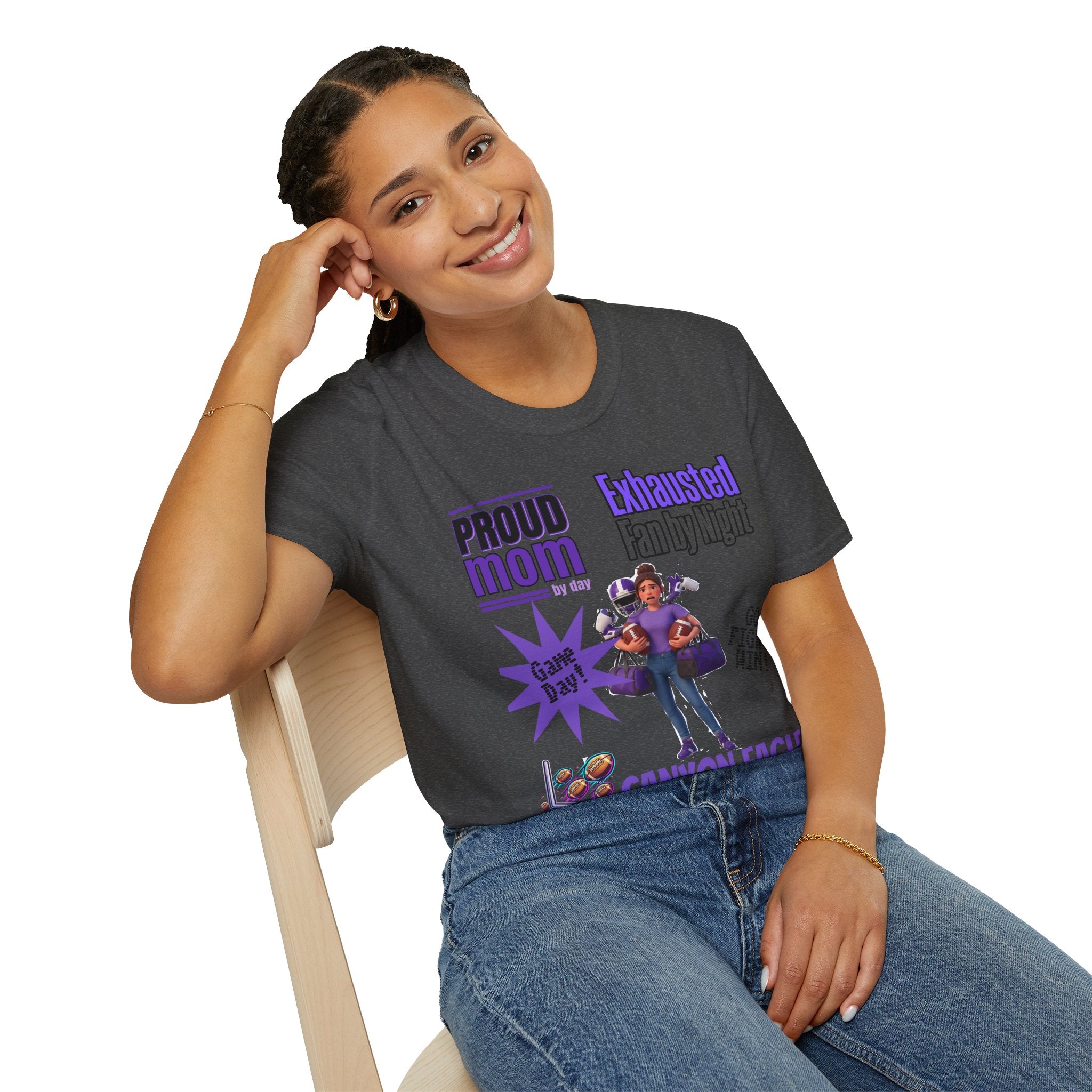 Proud Mom by Day, Exhausted Fan by Night T-Shirt