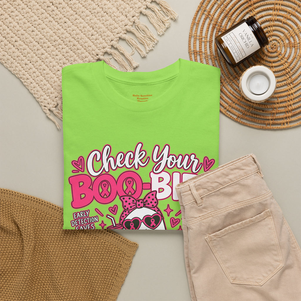 Check Your Boo-bies Tee — Breast Cancer Awareness Ghost Graphic T-Shirt