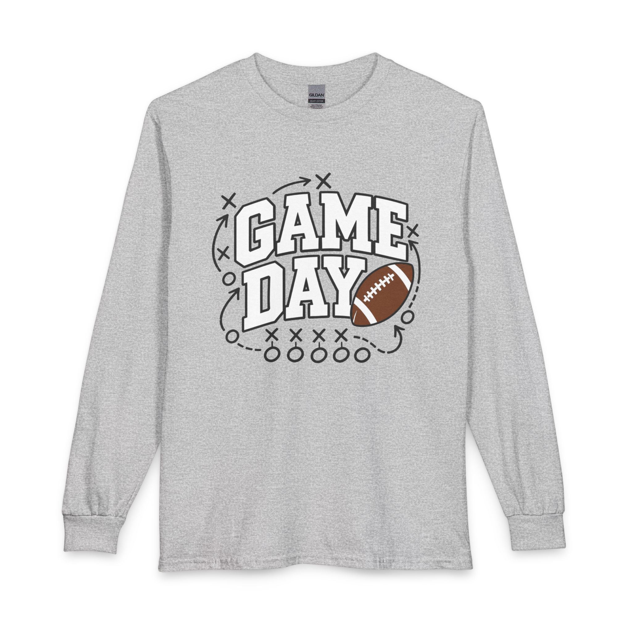 Game Day Long Sleeve Tee — Football Graphic Shirt