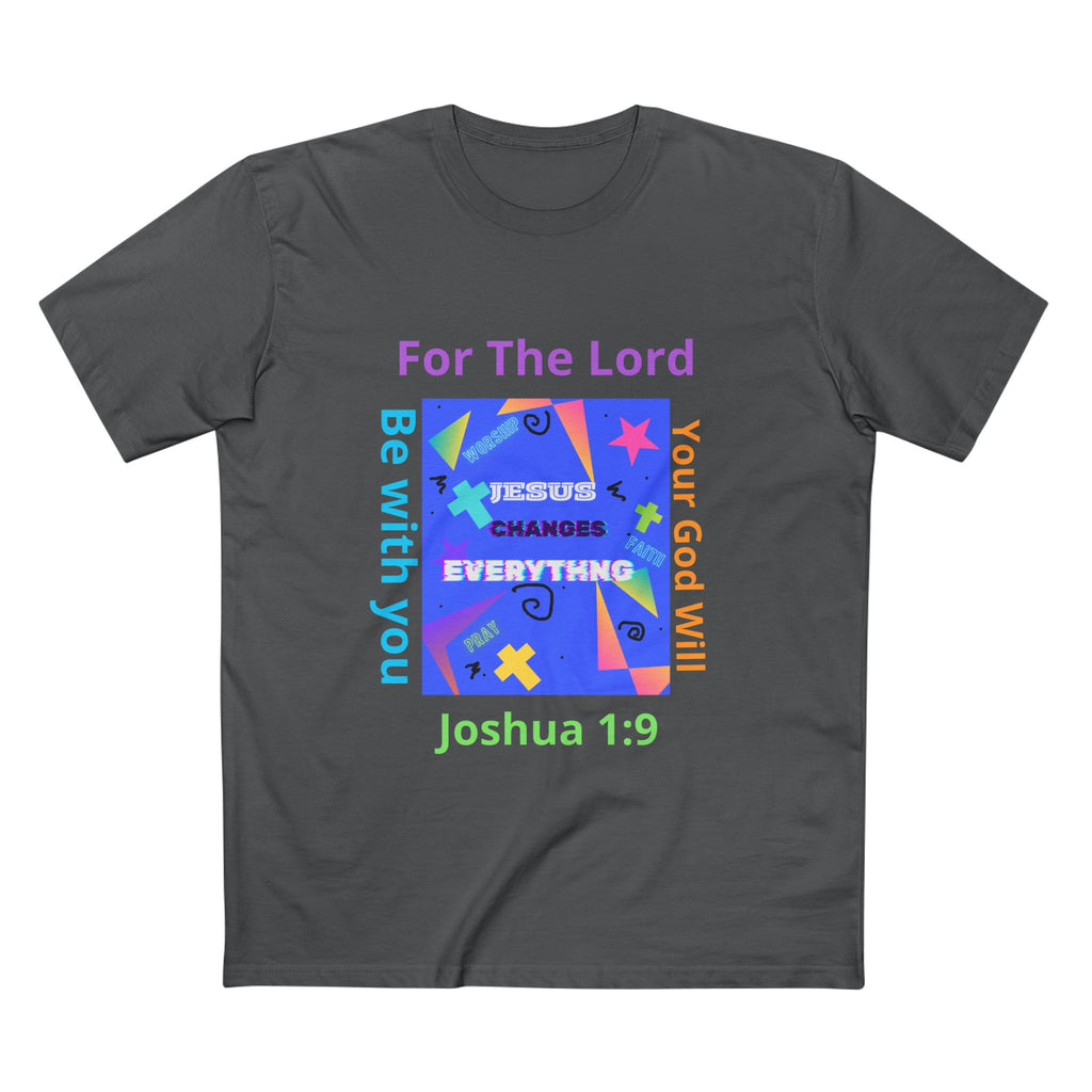 Joshua 1:9 Christian T-Shirt — "Be Strong & Courageous" Faith Tee