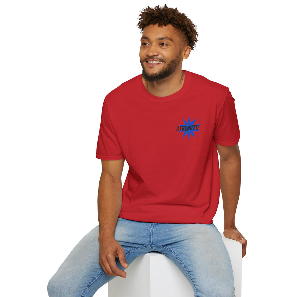 Strength "You Can Do It" T-Shirt — Minimal Blue Logo Tee