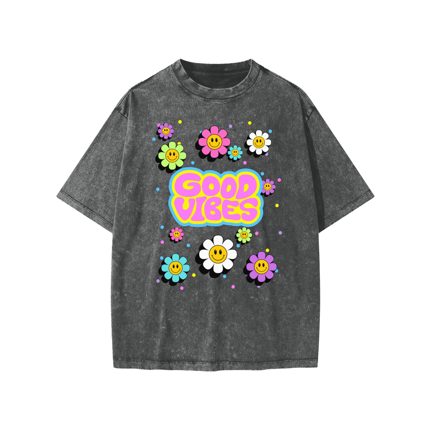 Good VIbes Kids Snow Washed Kids' T-Shirt