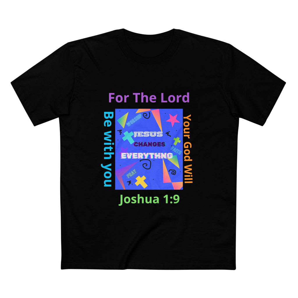 Joshua 1:9 Christian T-Shirt — "Be Strong & Courageous" Faith Tee