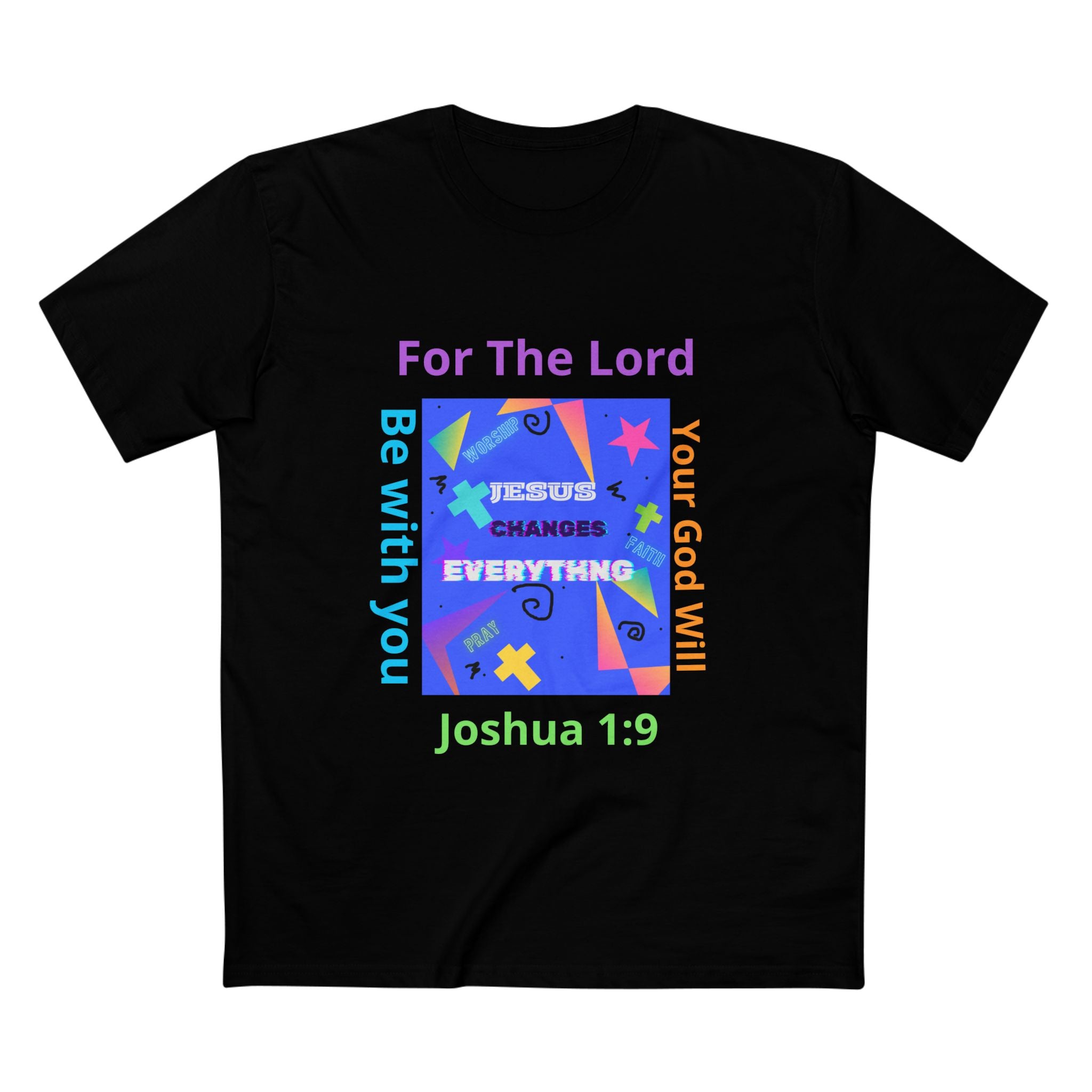 Joshua 1:9 Christian T-Shirt — "Be Strong & Courageous" Faith Tee