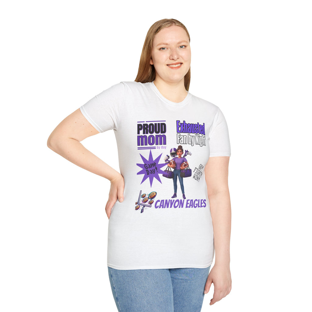 Proud Mom by Day, Exhausted Fan by Night T-Shirt