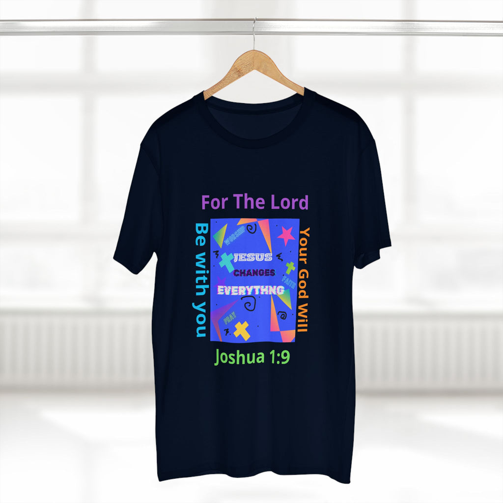 Joshua 1:9 Christian T-Shirt — "Be Strong & Courageous" Faith Tee